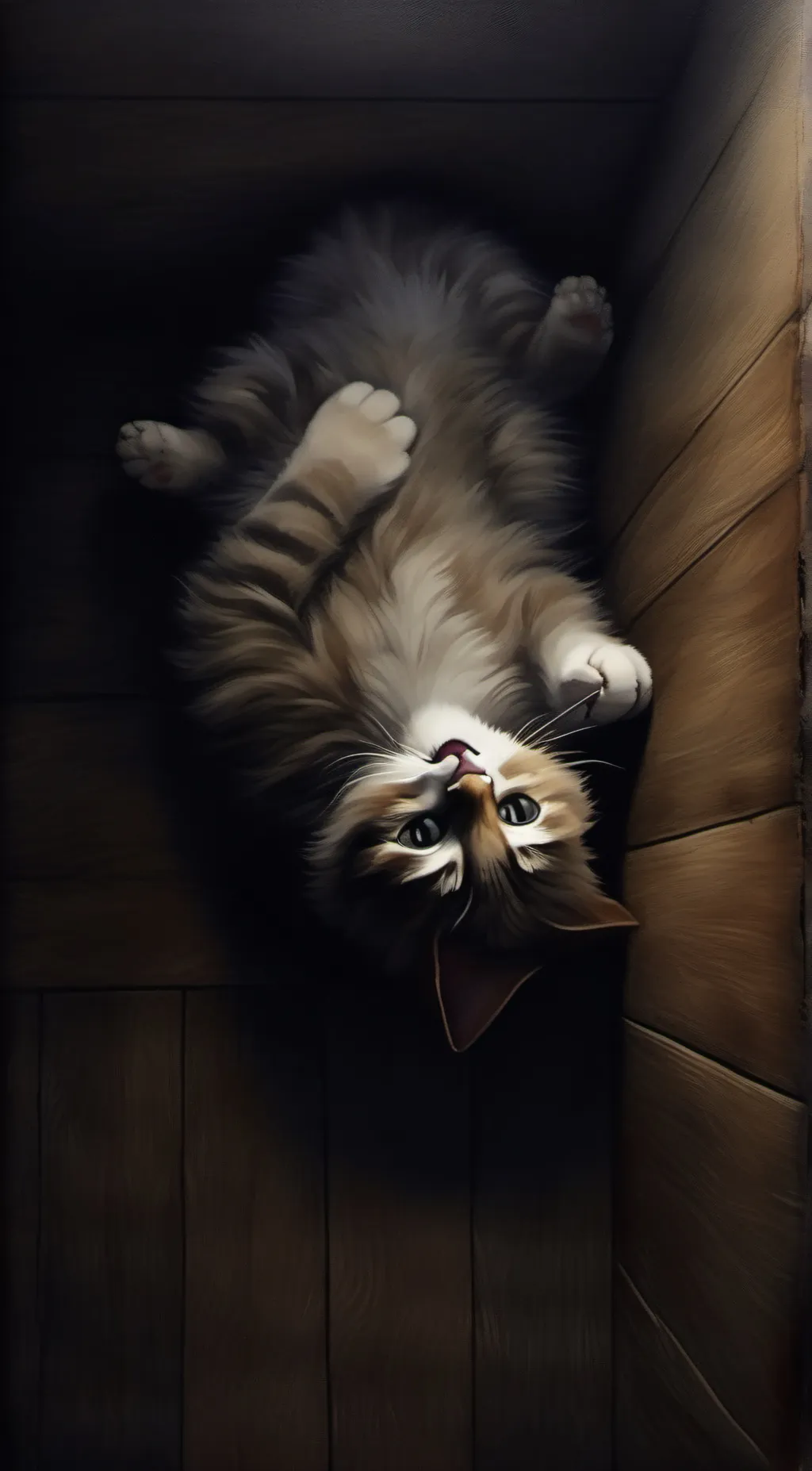 ai character: box cat background