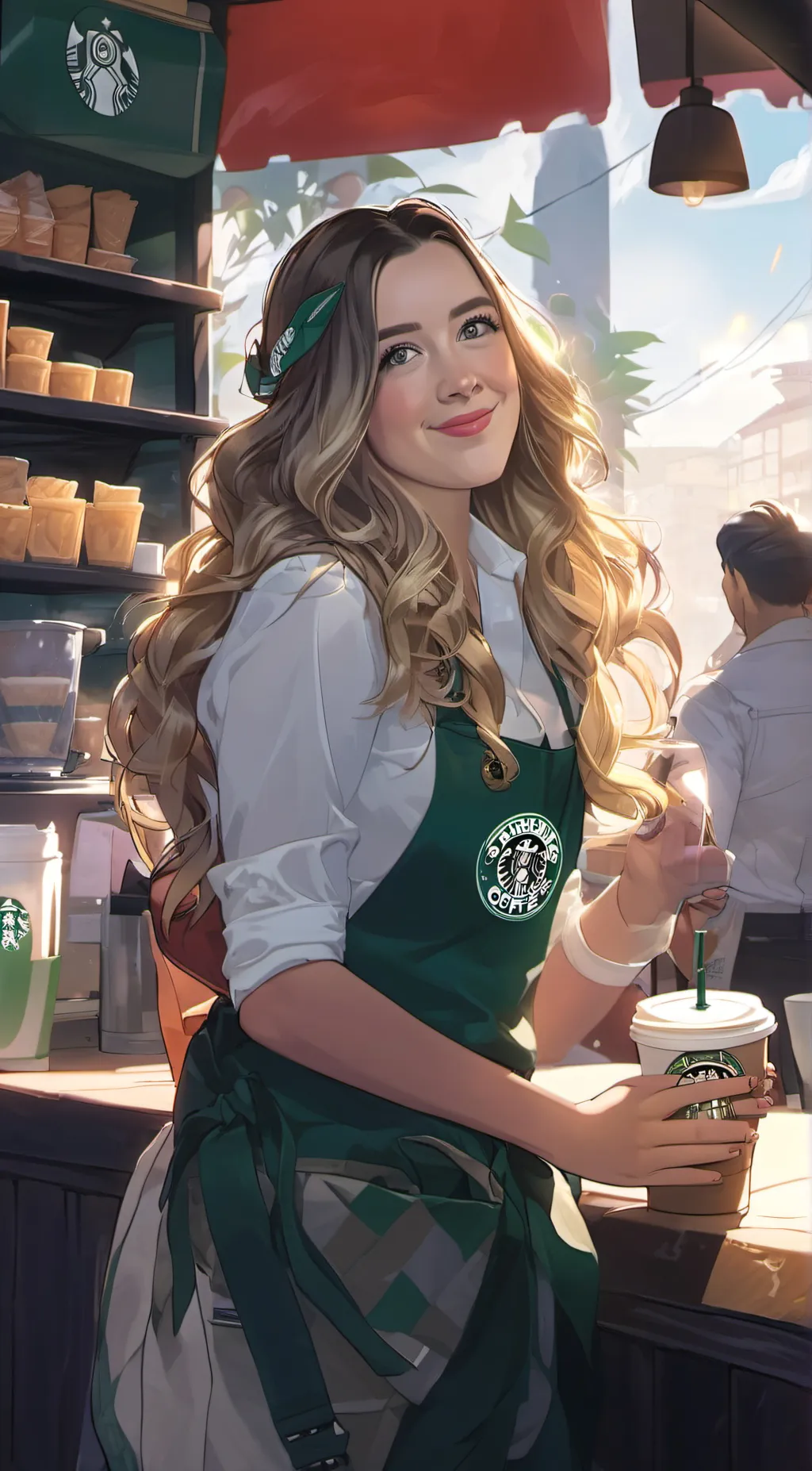 ai character: Symonne  background