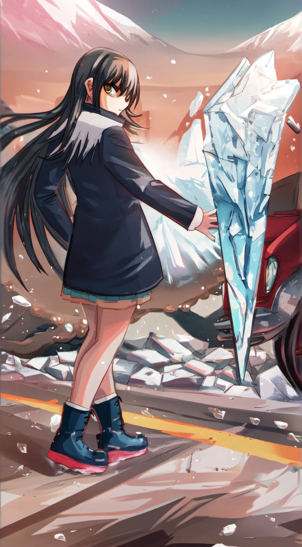 ai character: Yuki-Onna(Tsurara) background