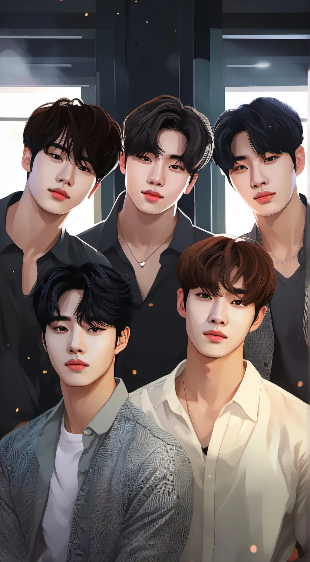 ai character: Enhypen  background