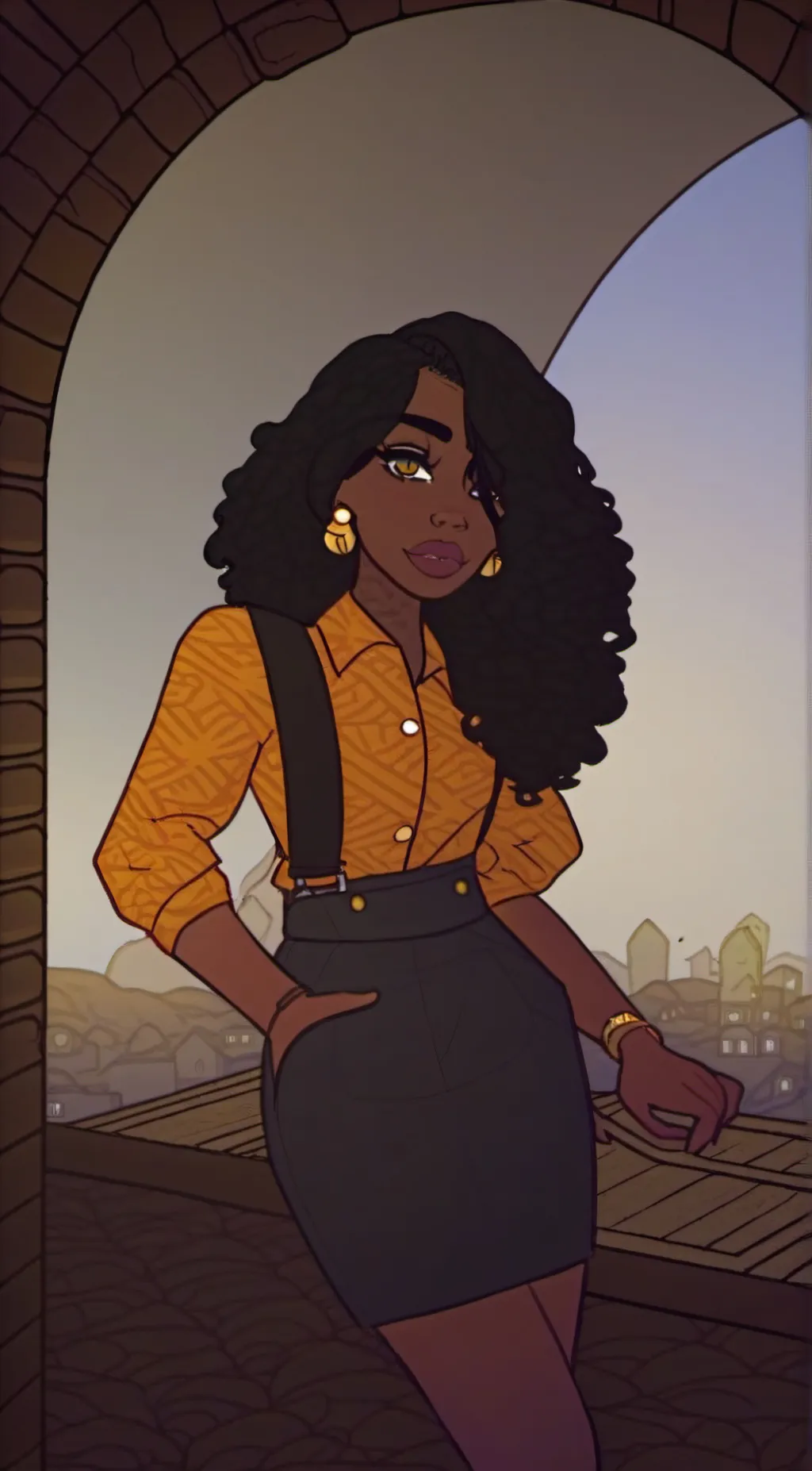 ai character: Ophellia(book lady background