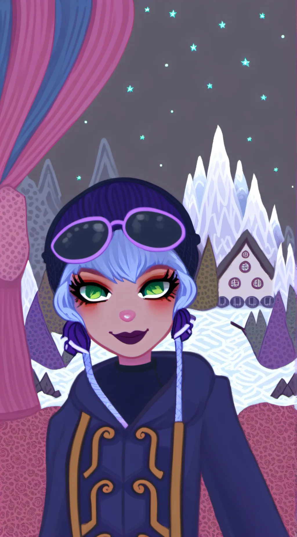 ai character: angle background