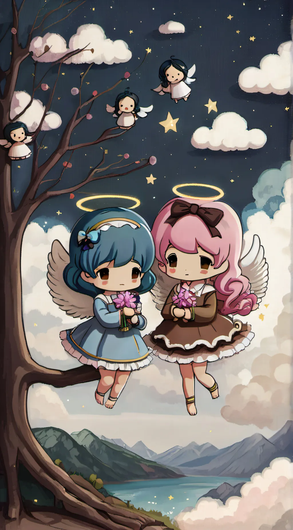 ai character: Little Twin Stars background