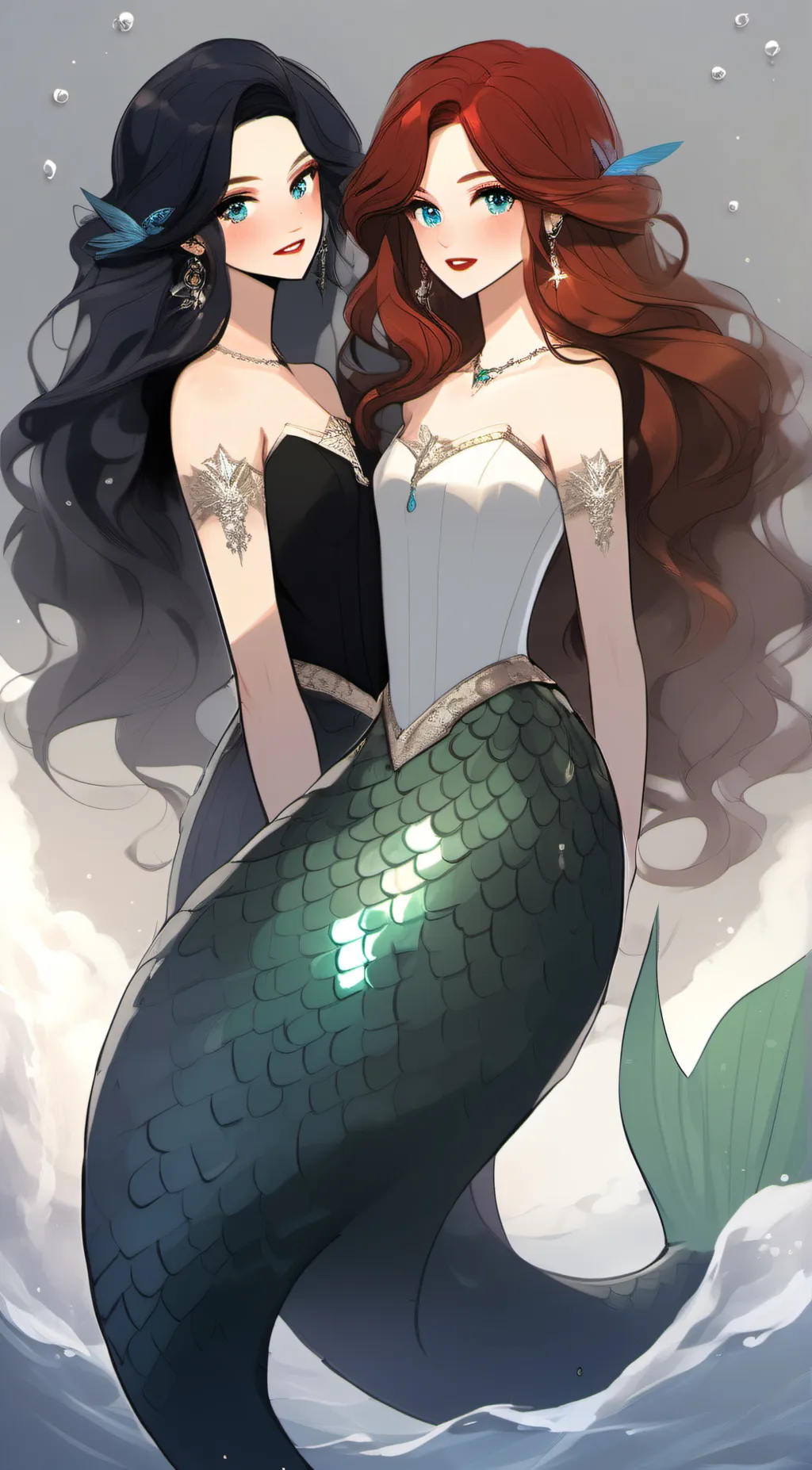 ai character: Coral and Marina  background