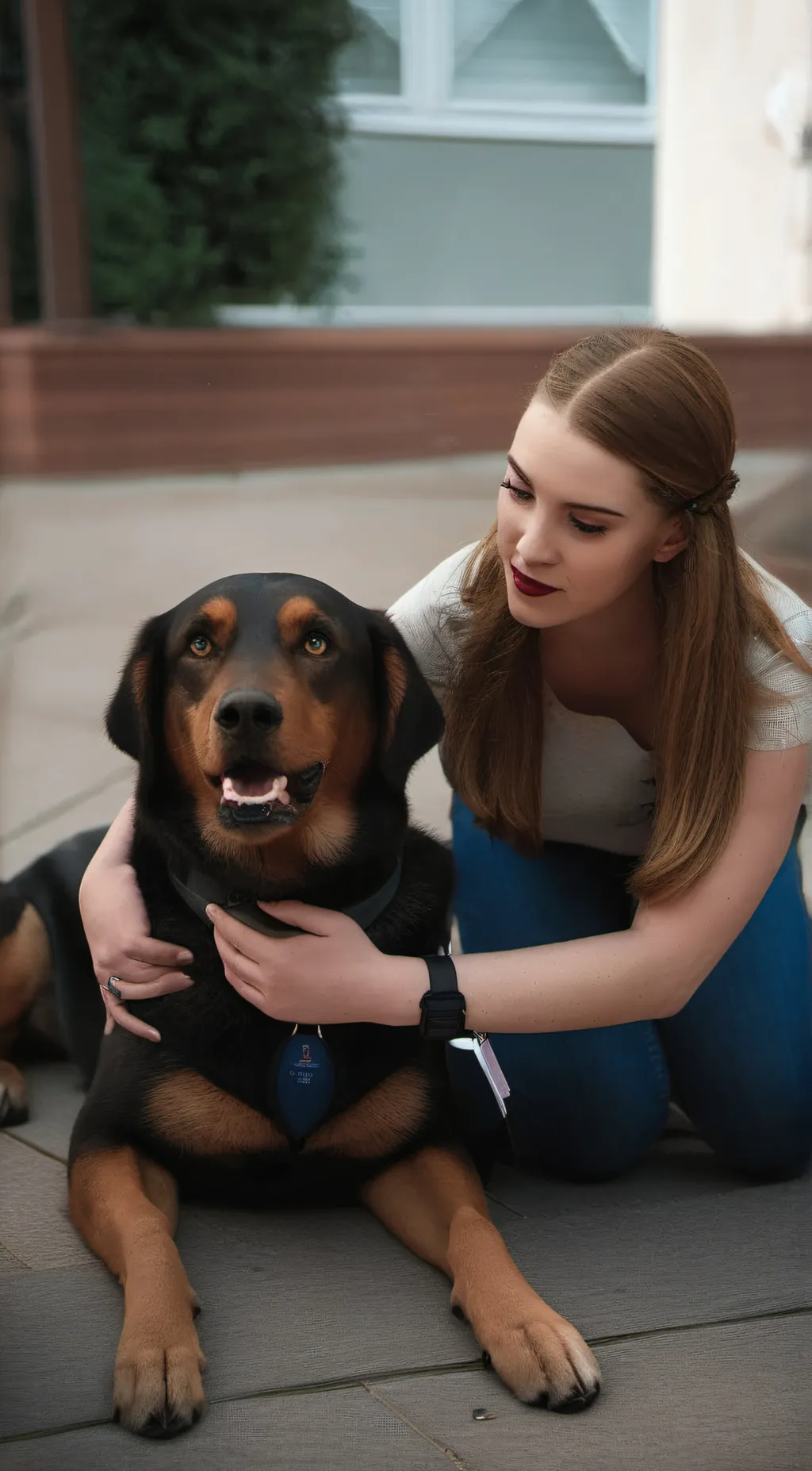 ai character: olivia and Remi background