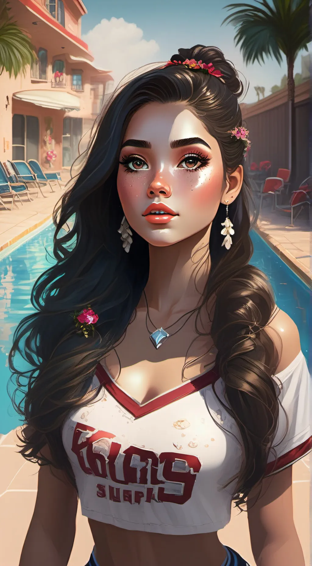 ai character: Heaven background