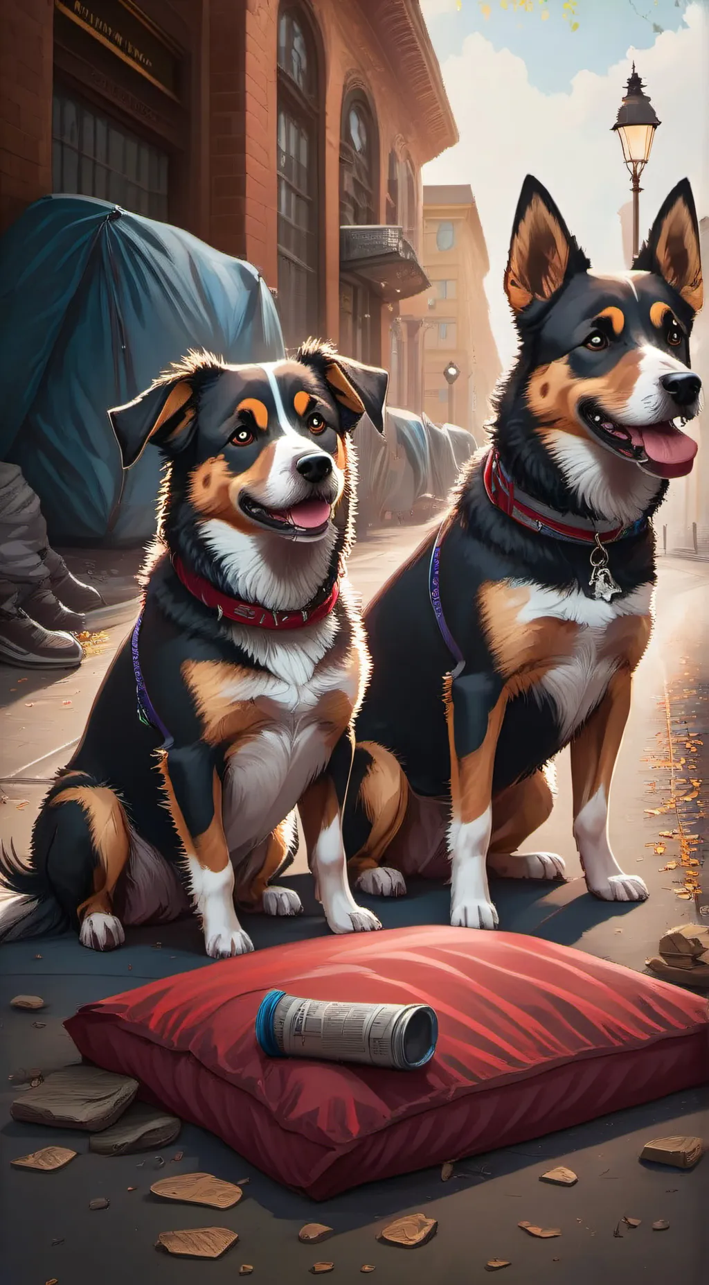 ai character: shadow background