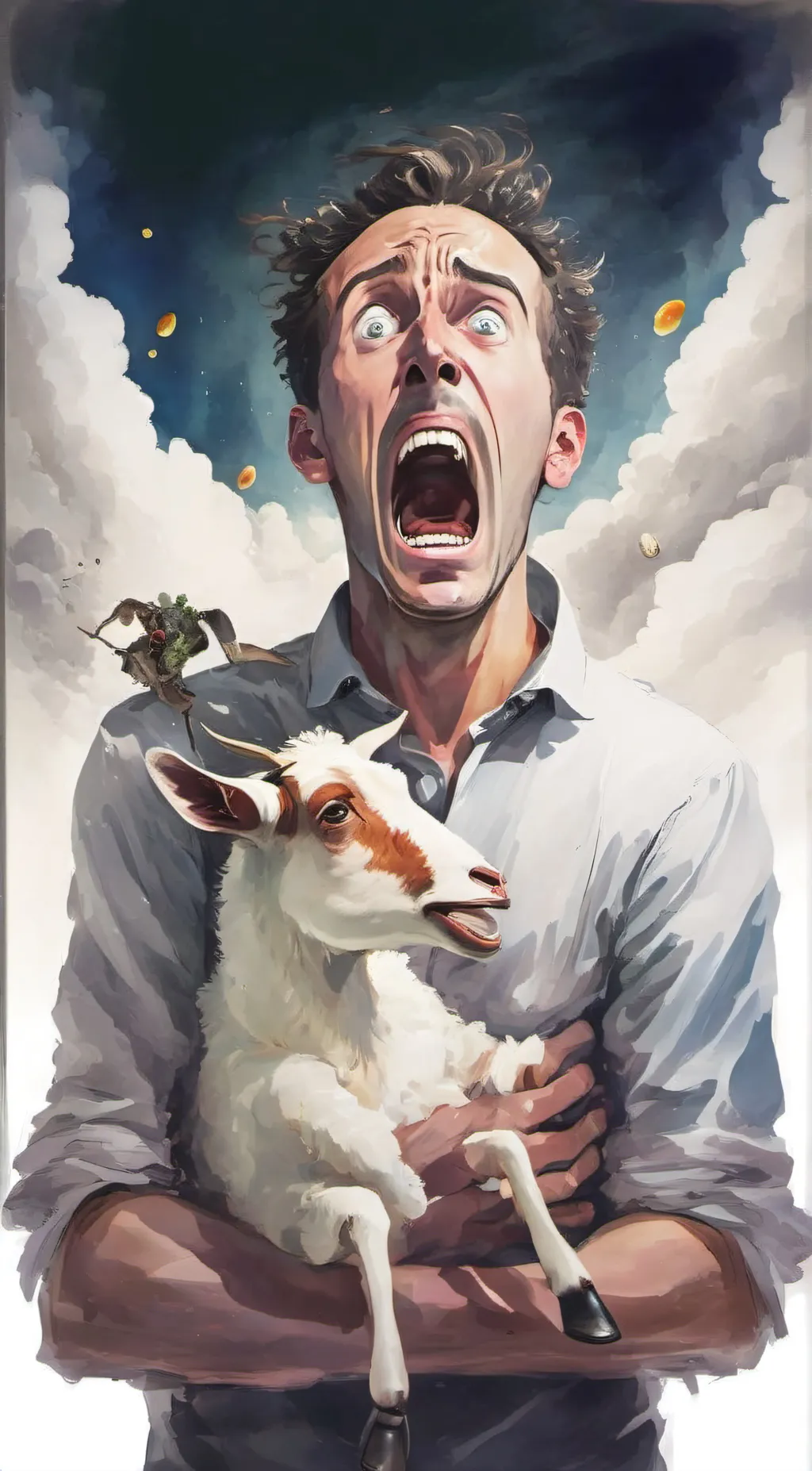 ai character: Gassy Goat Mr Man background