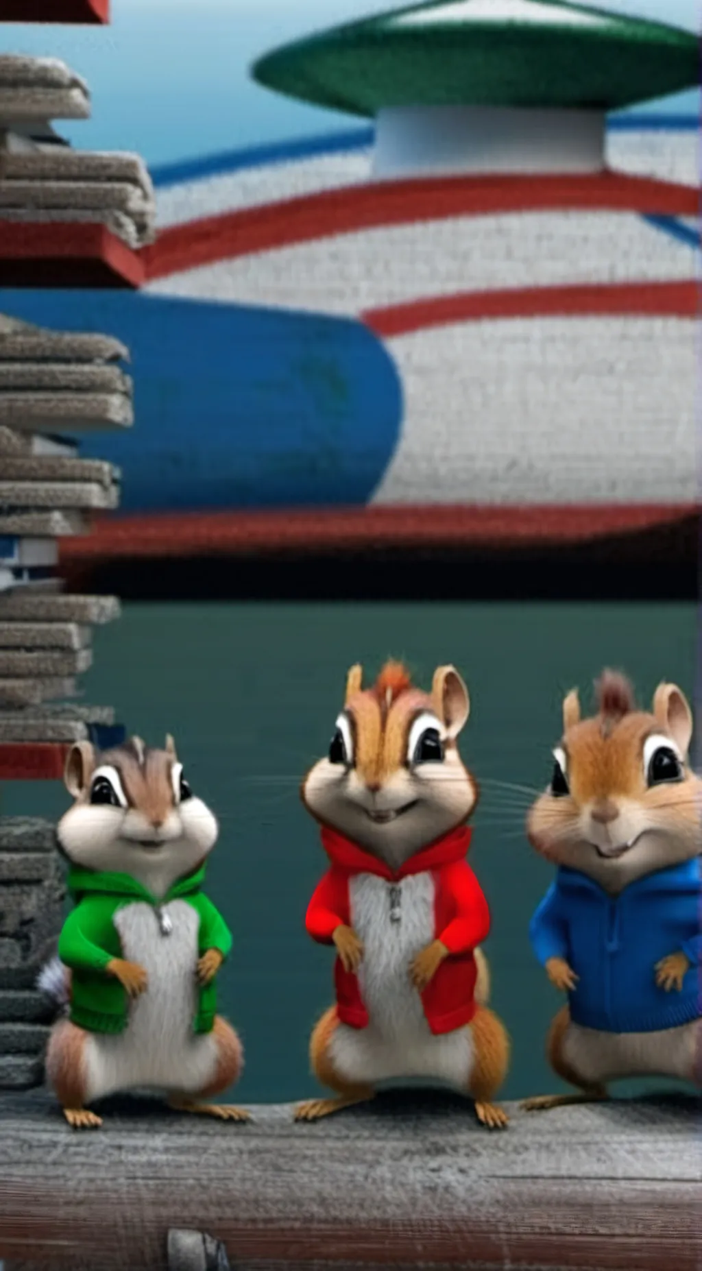 ai character: Alvin,Simon,Theado background