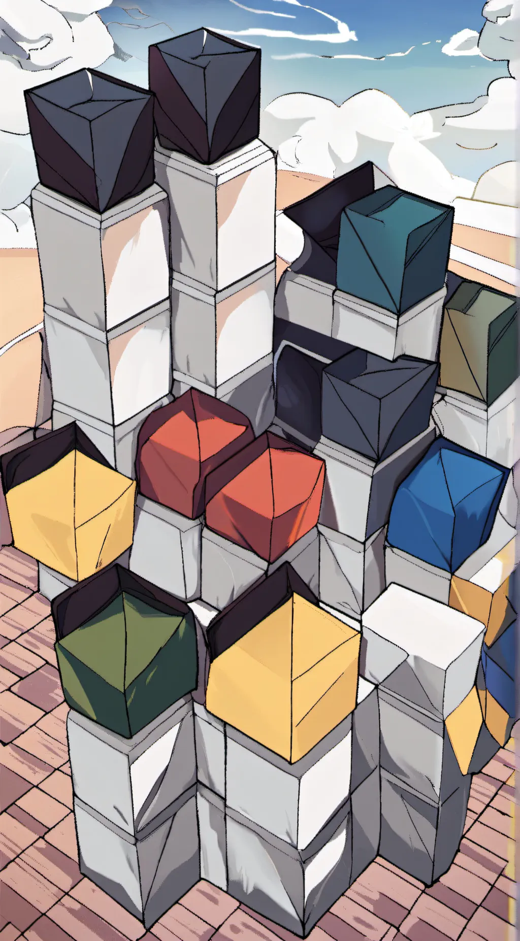 ai character: time machine thing background