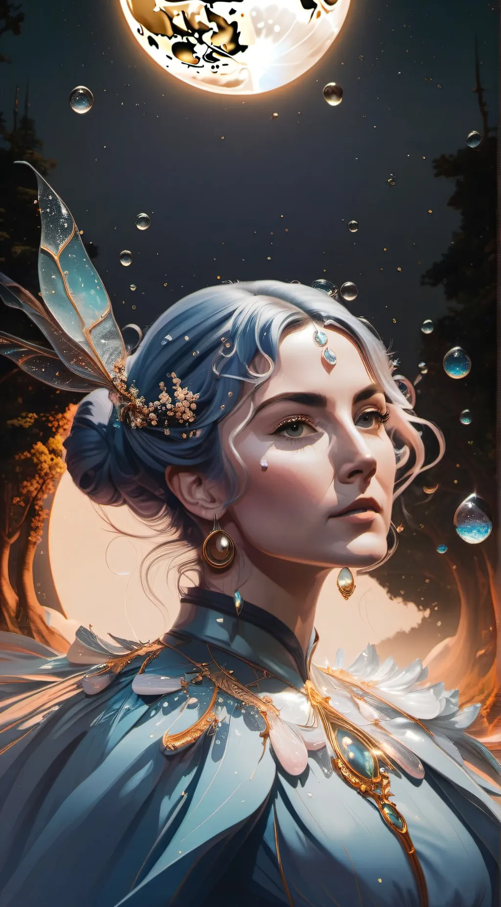 ai character: female Moondrop background