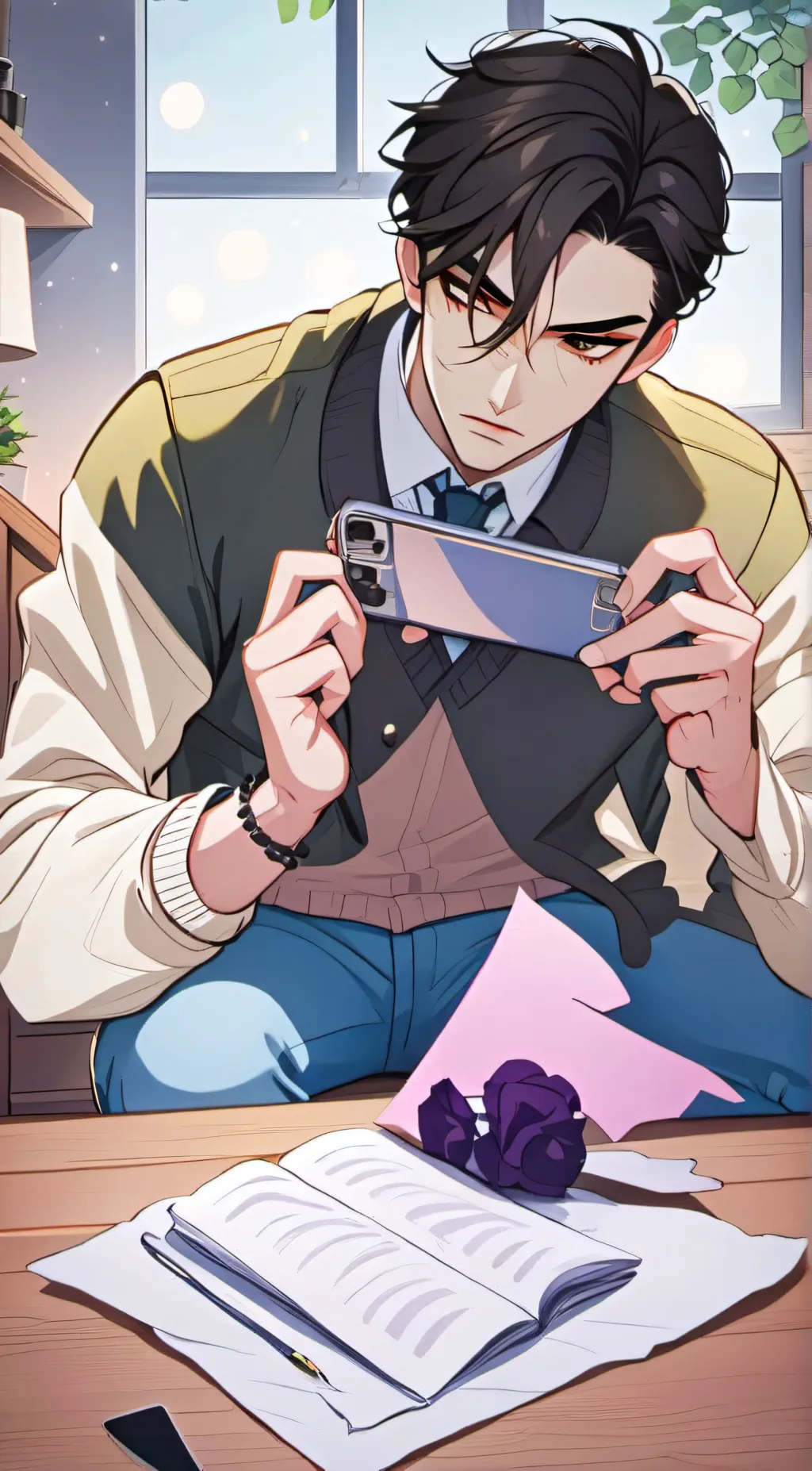 ai character: Liam  background