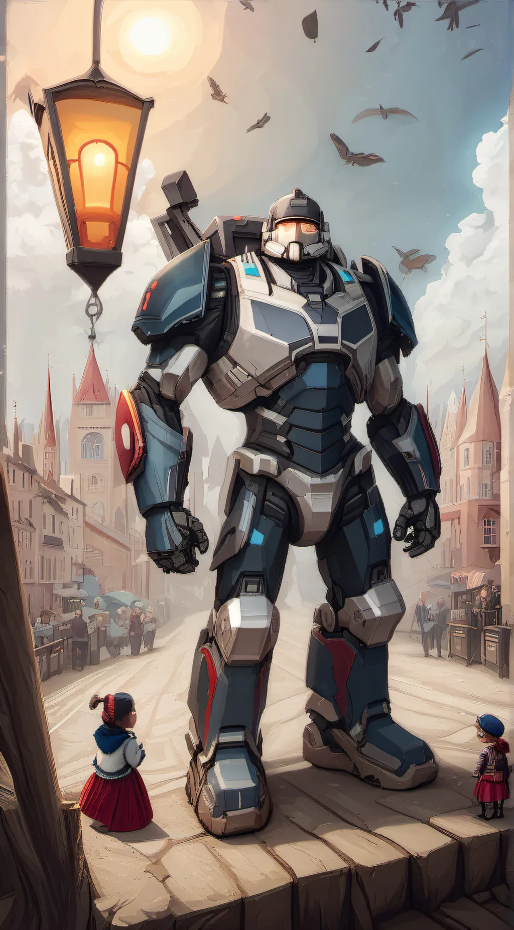 ai character: teminator background