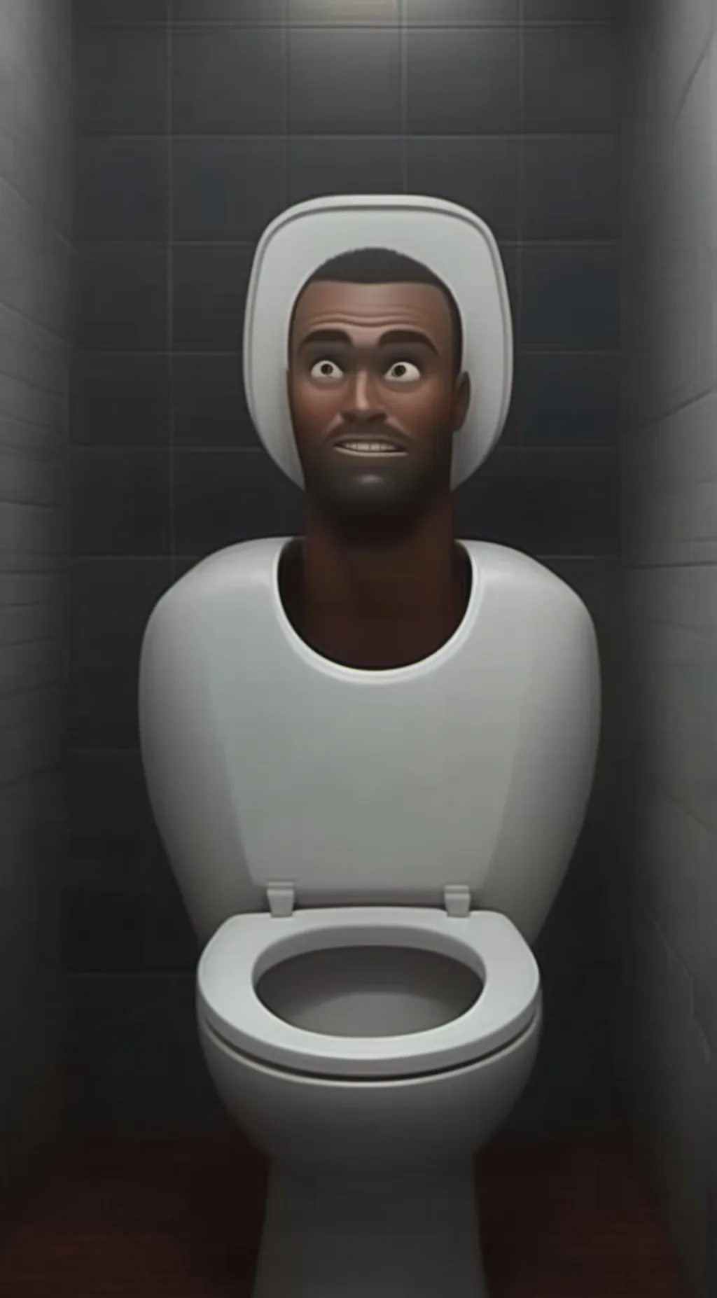 ai character: skibidi toilet  background