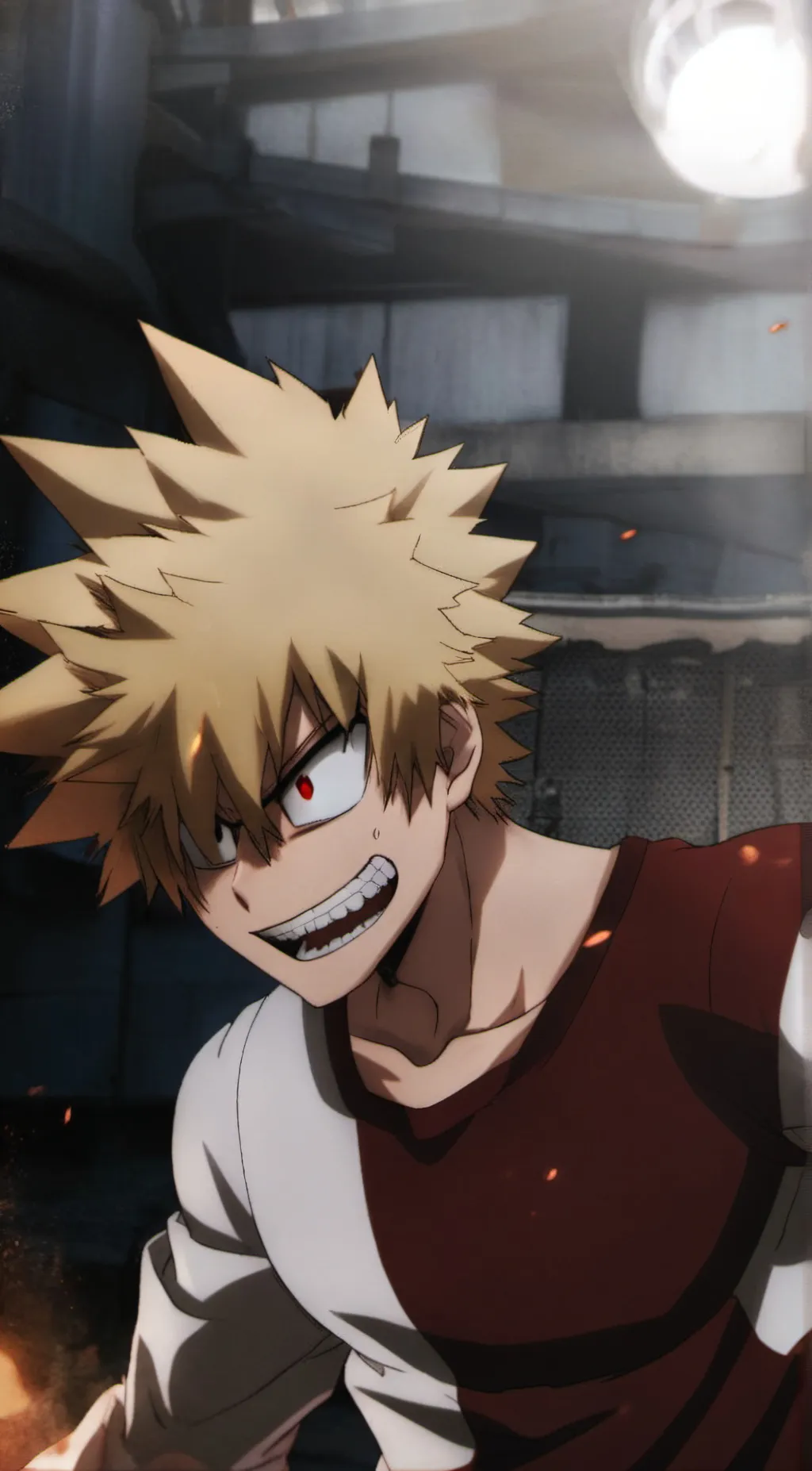ai character: Katsuki Bakugo background