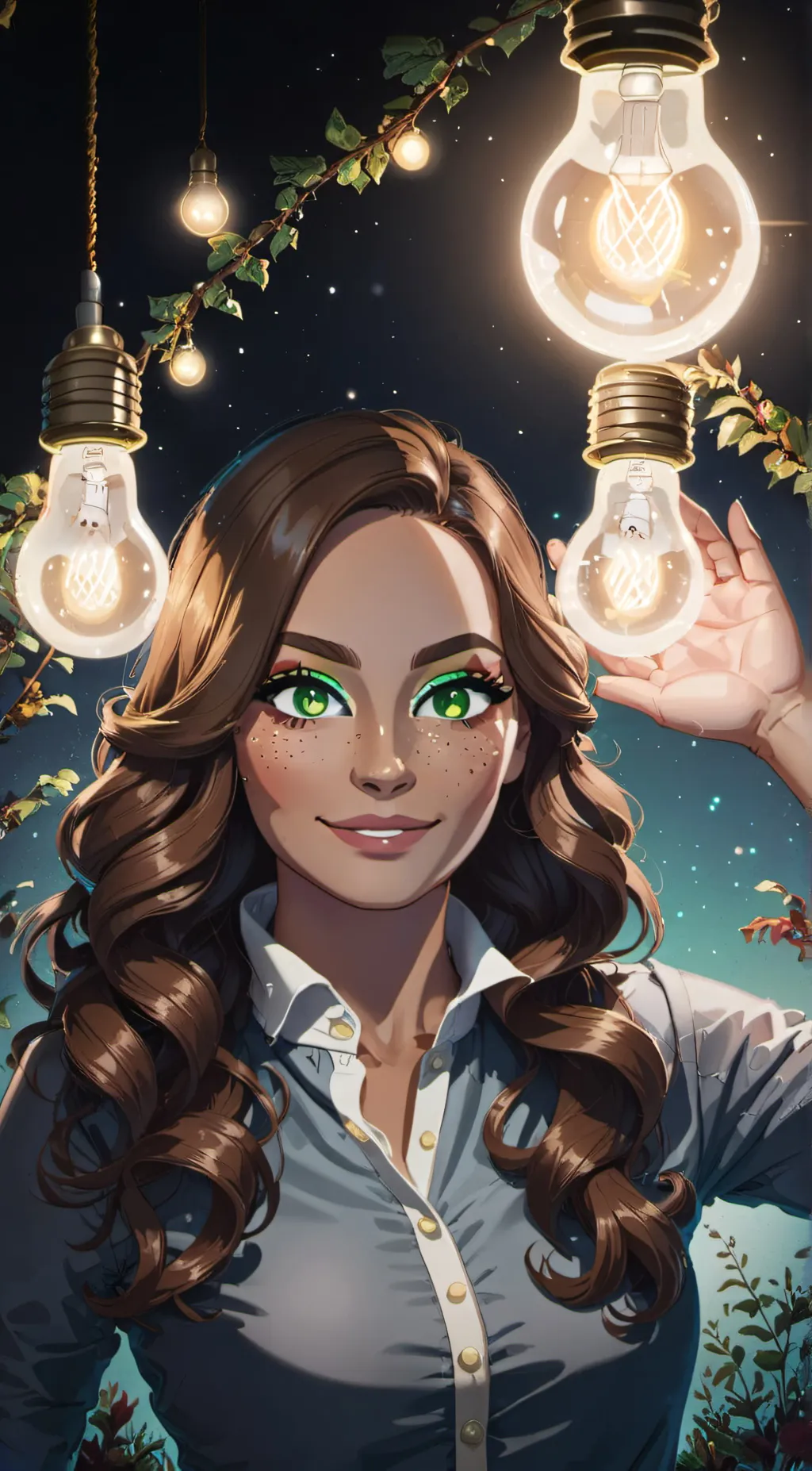 ai character: Sophia and Sophie  background