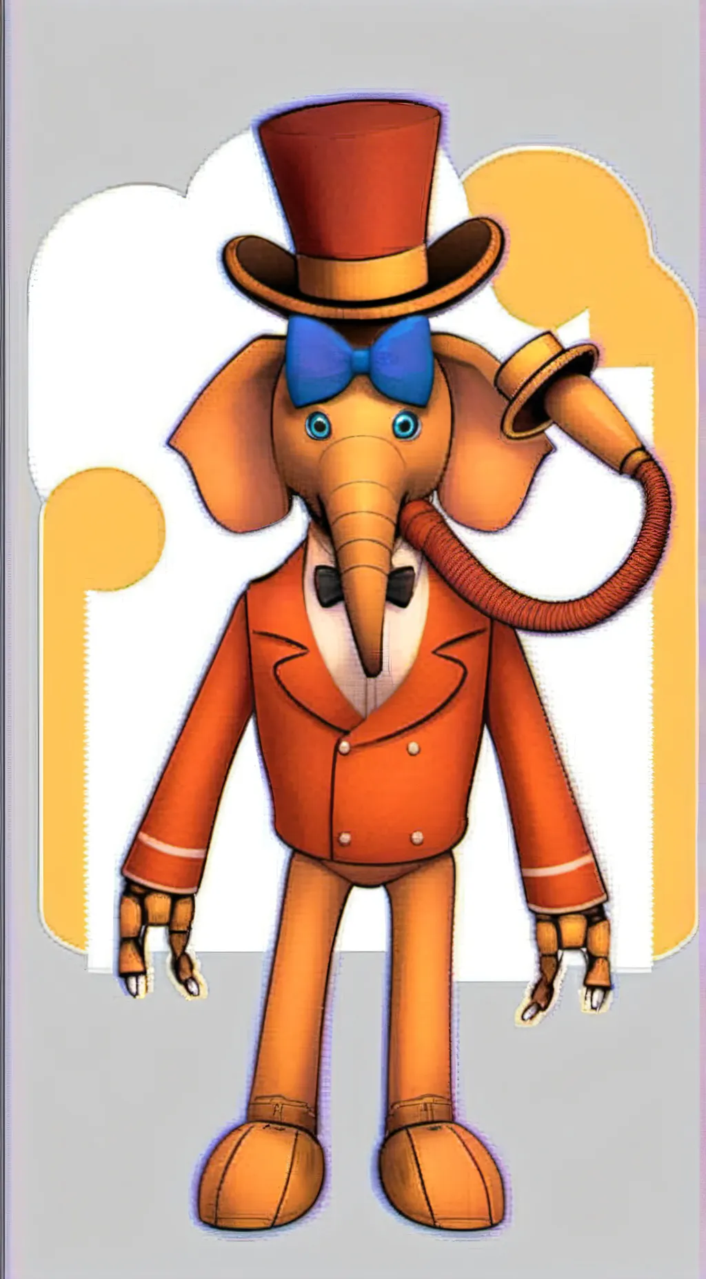 ai character: Orville elephant background
