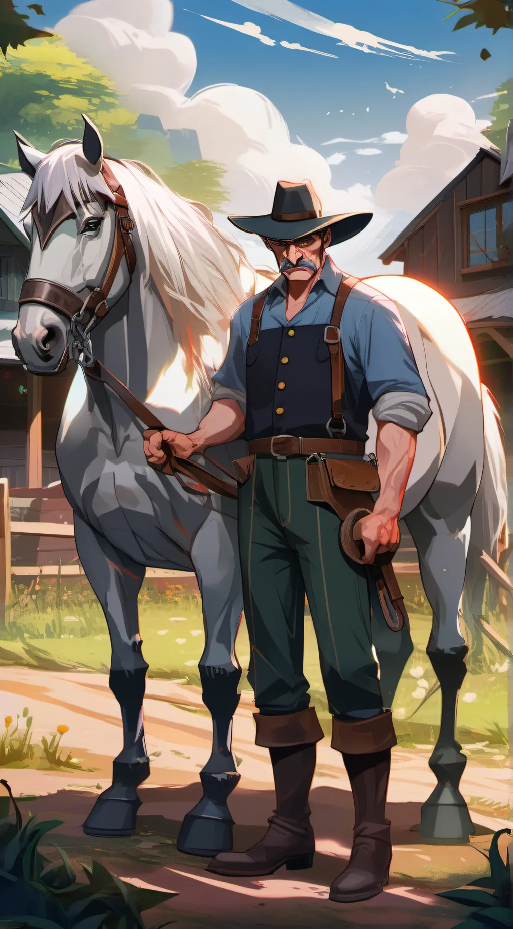 ai character: farmer background