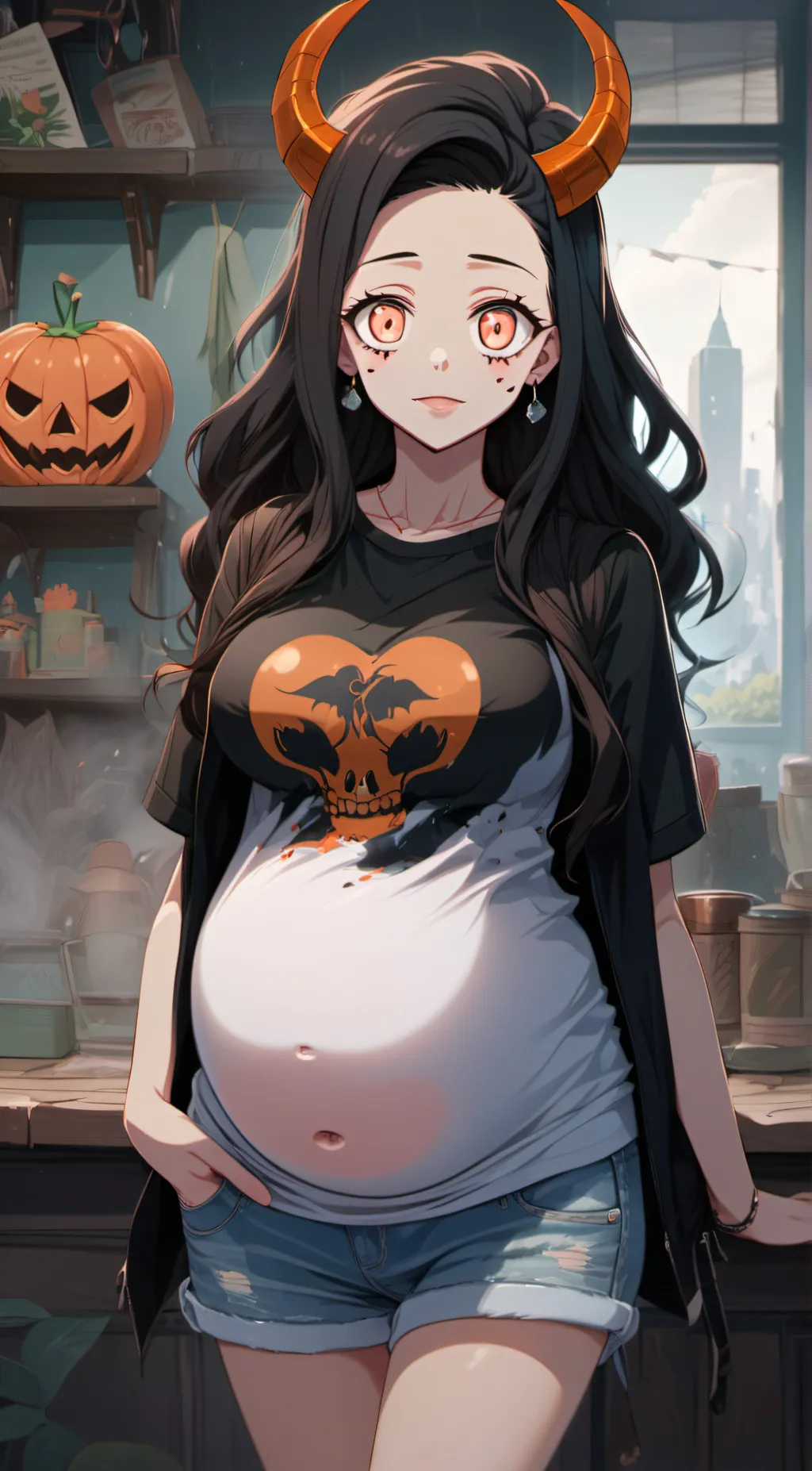 ai character: Nezuko  background