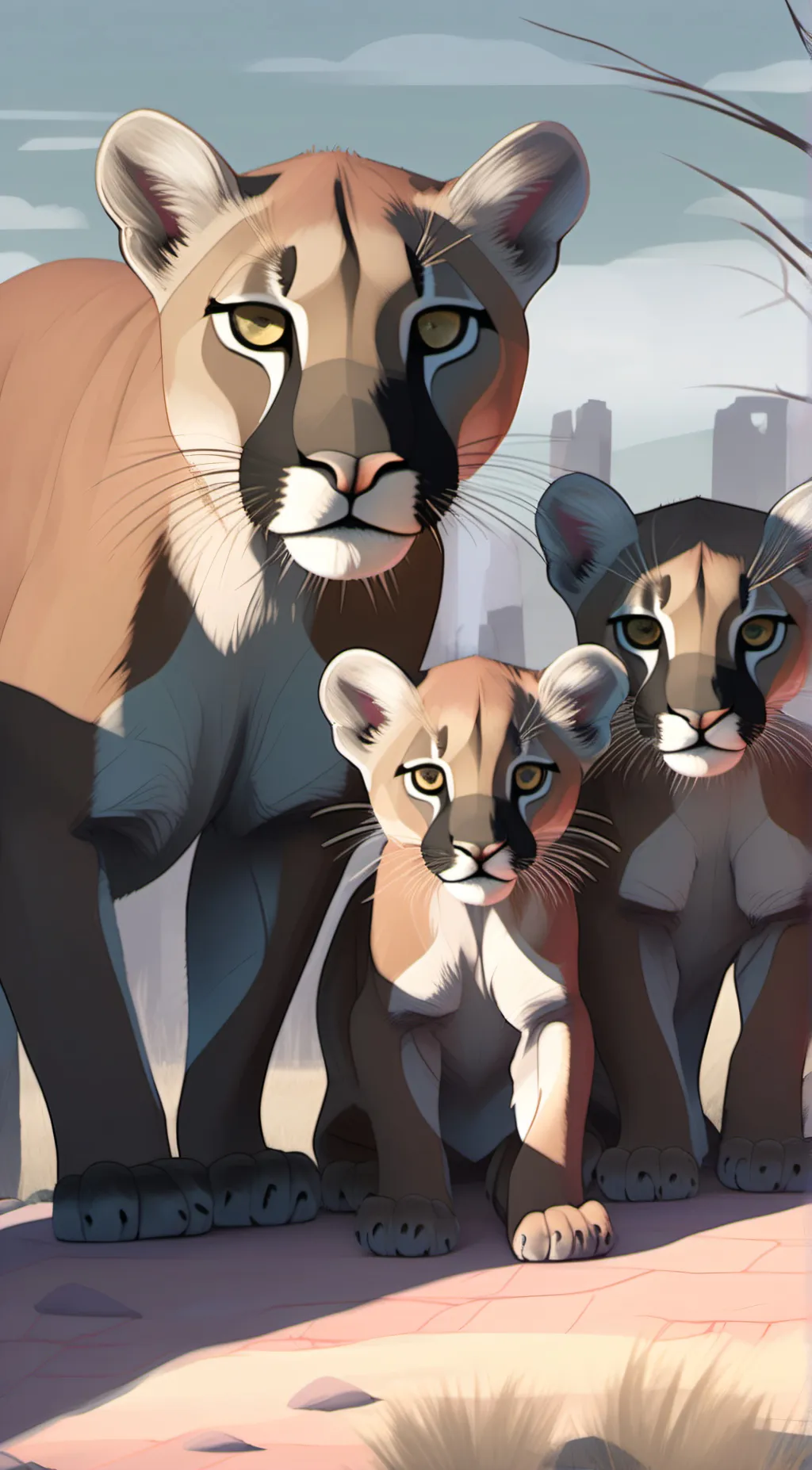 ai character: Coda and cubs background