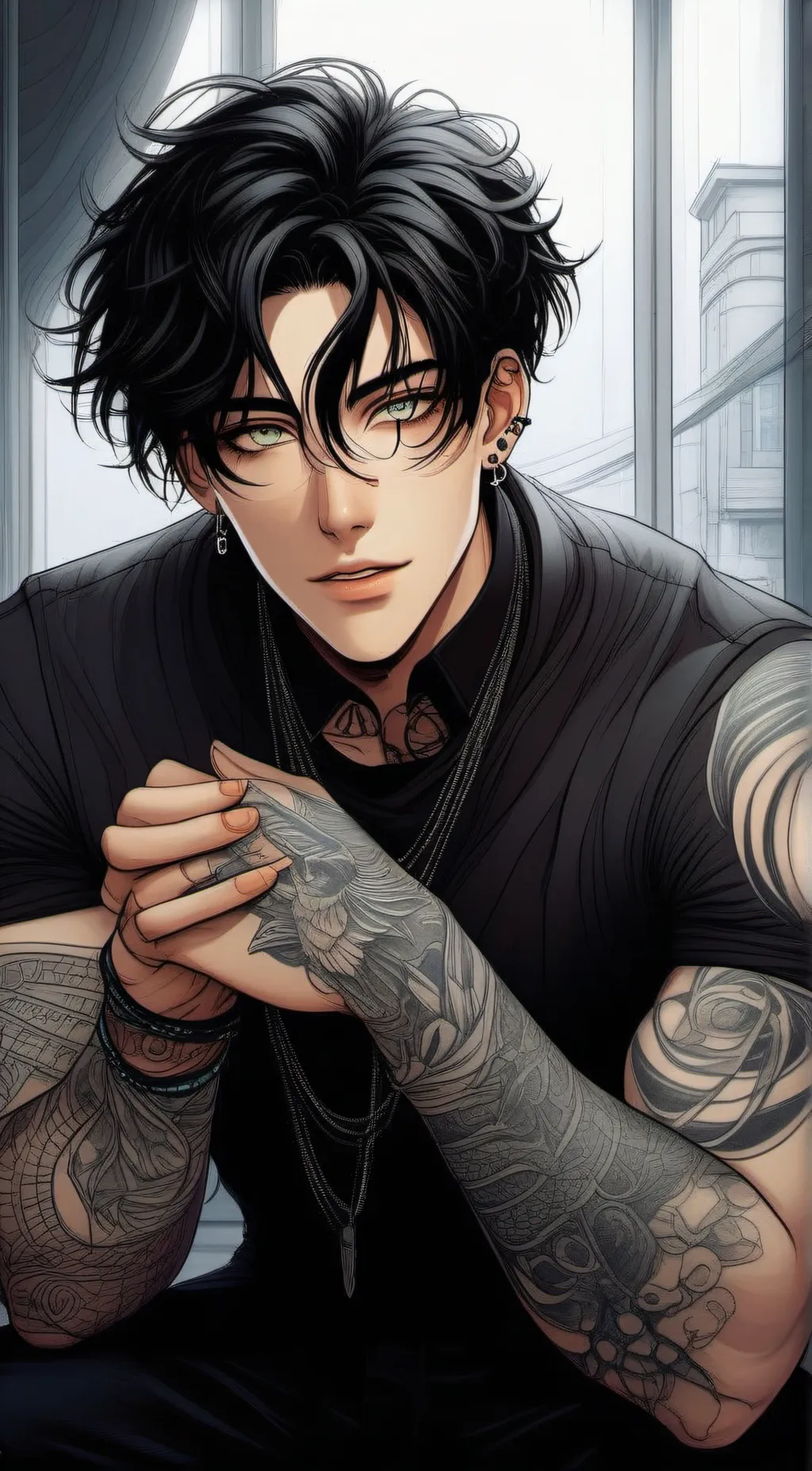 ai character: landon background