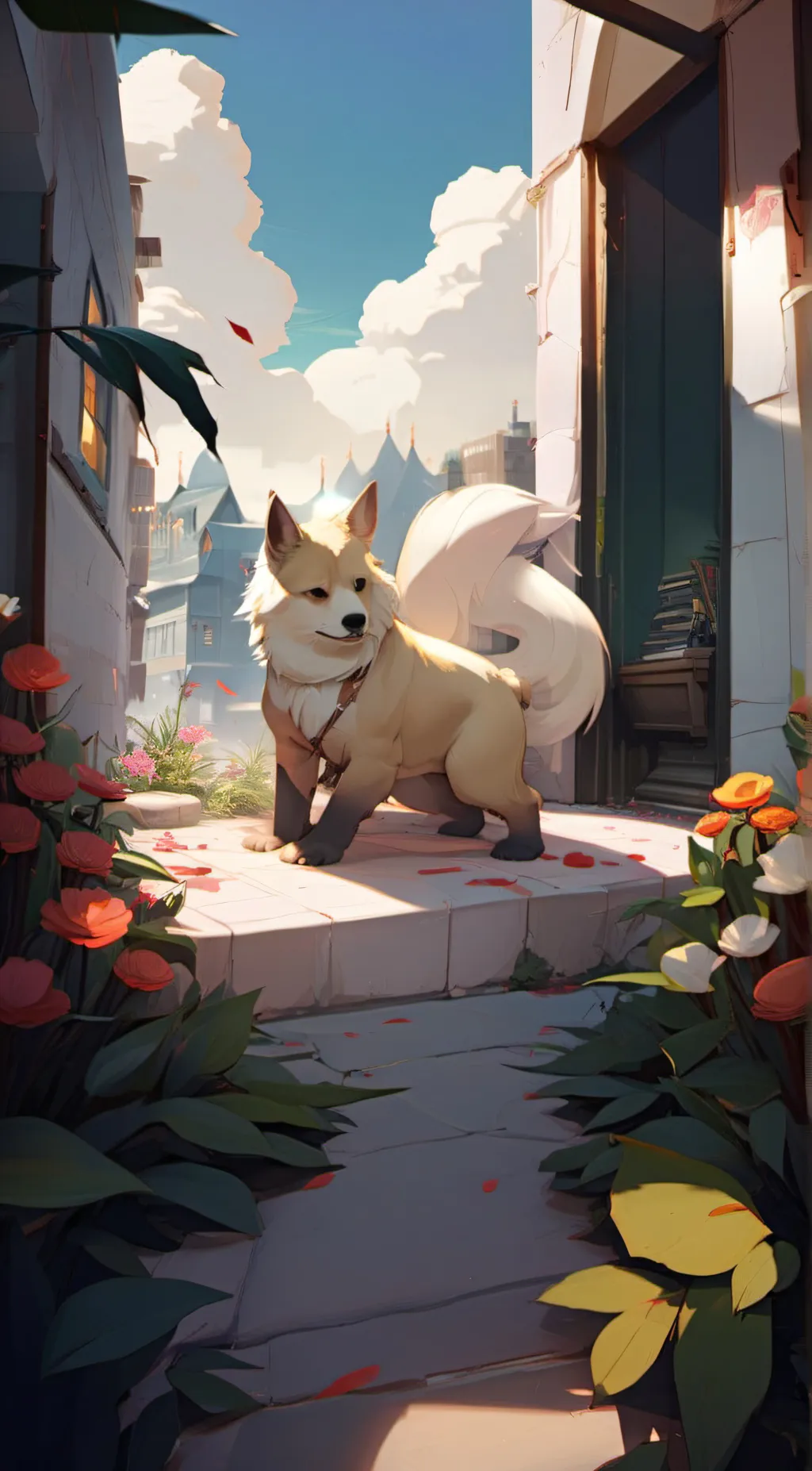 ai character: Fox background