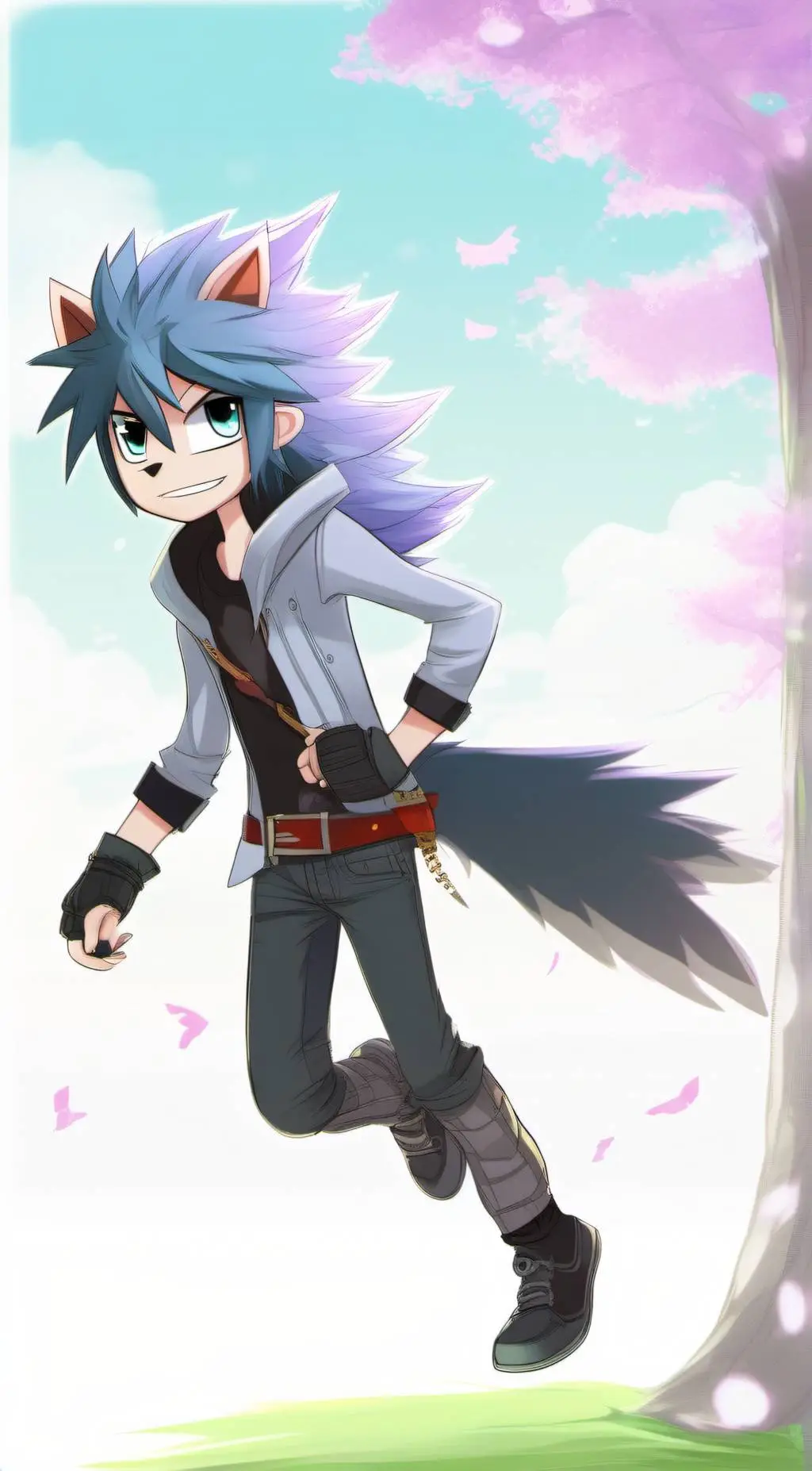 ai character: Alan L.H Hedgehog background