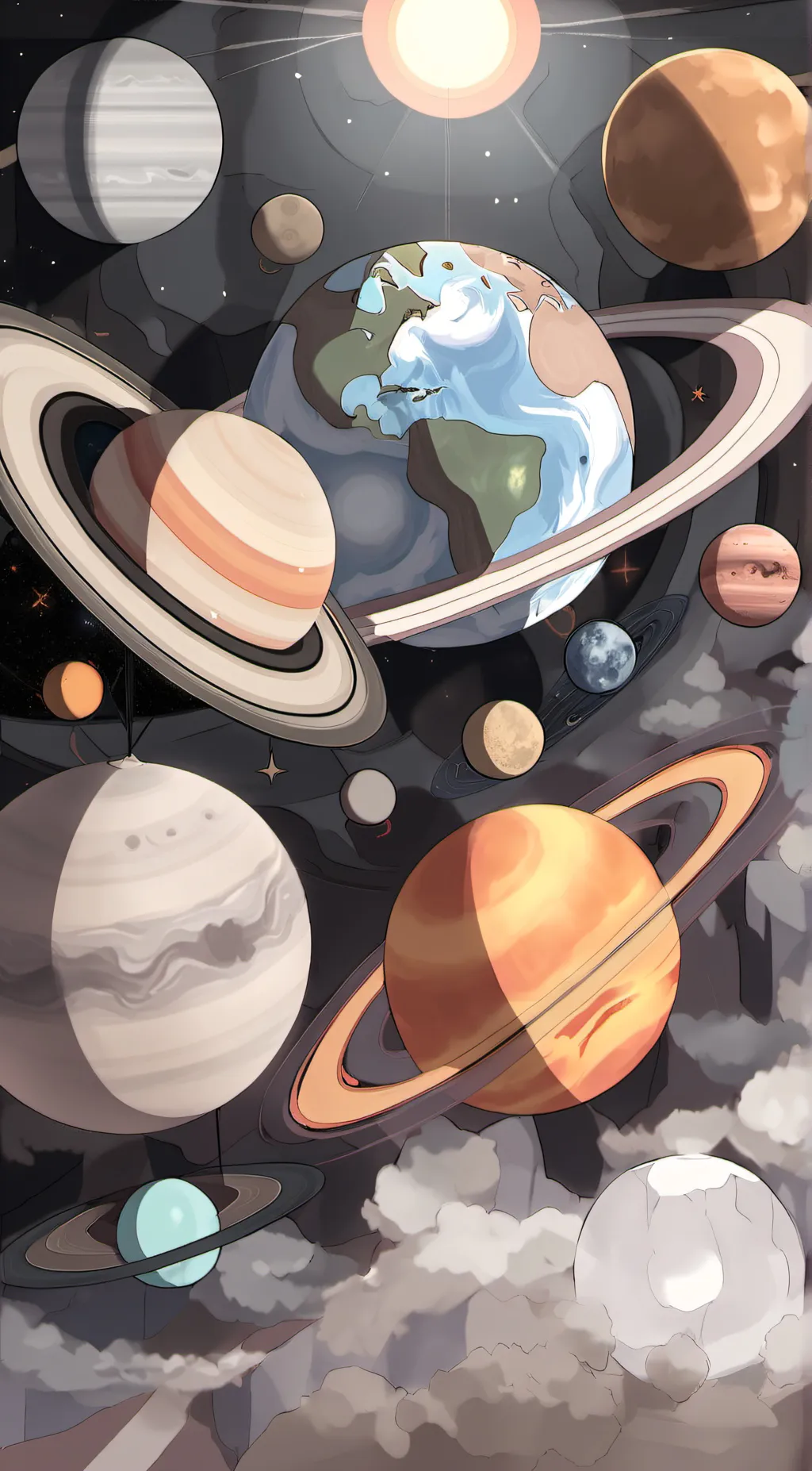 ai character: Solarballs background