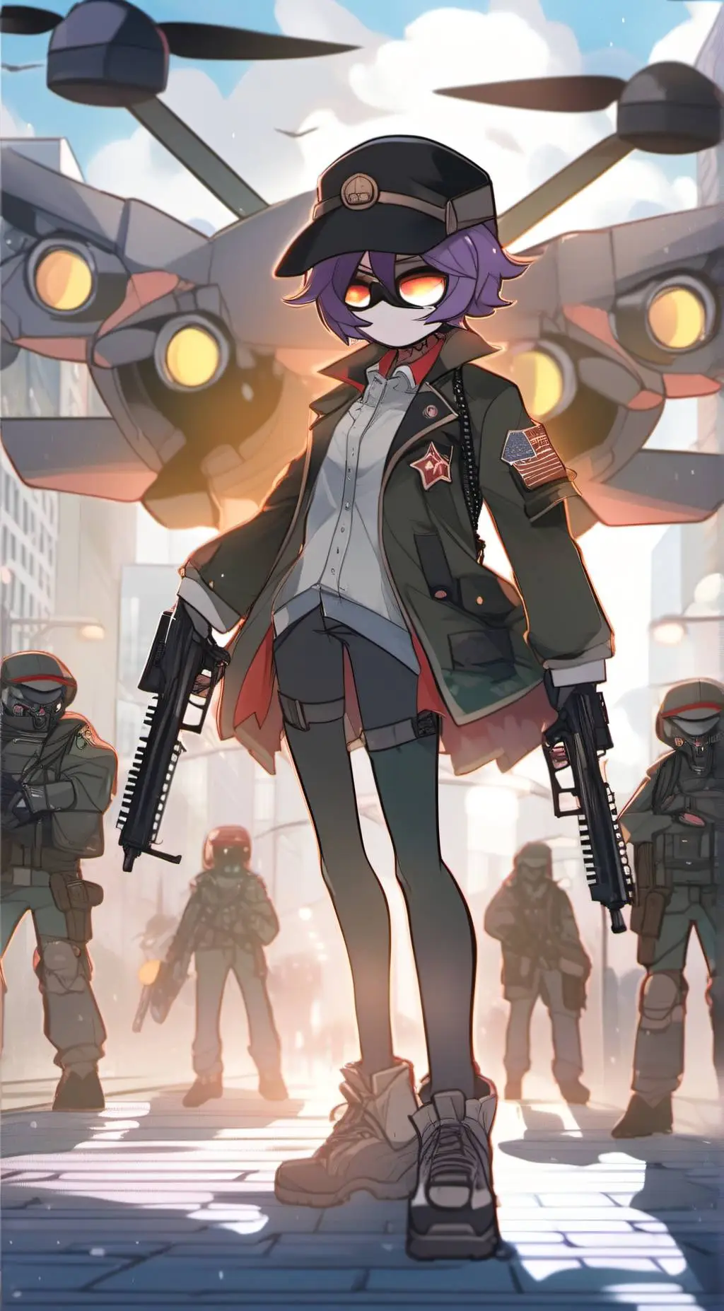 ai character: Uzi background