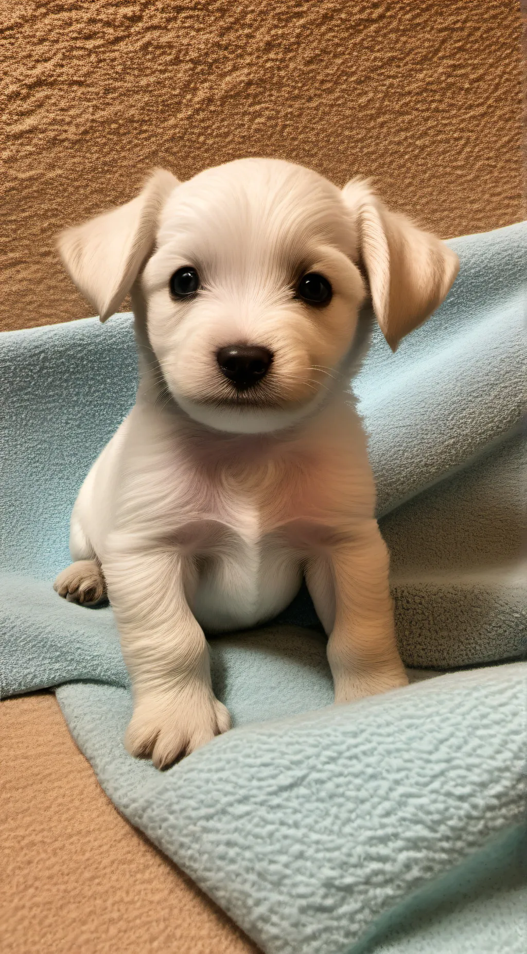 ai character: Tan background