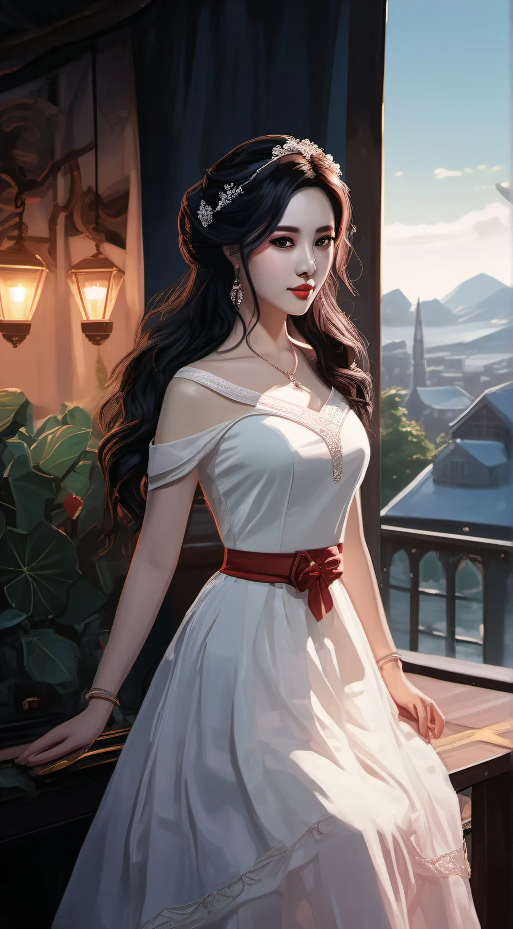 ai character: sun flower background