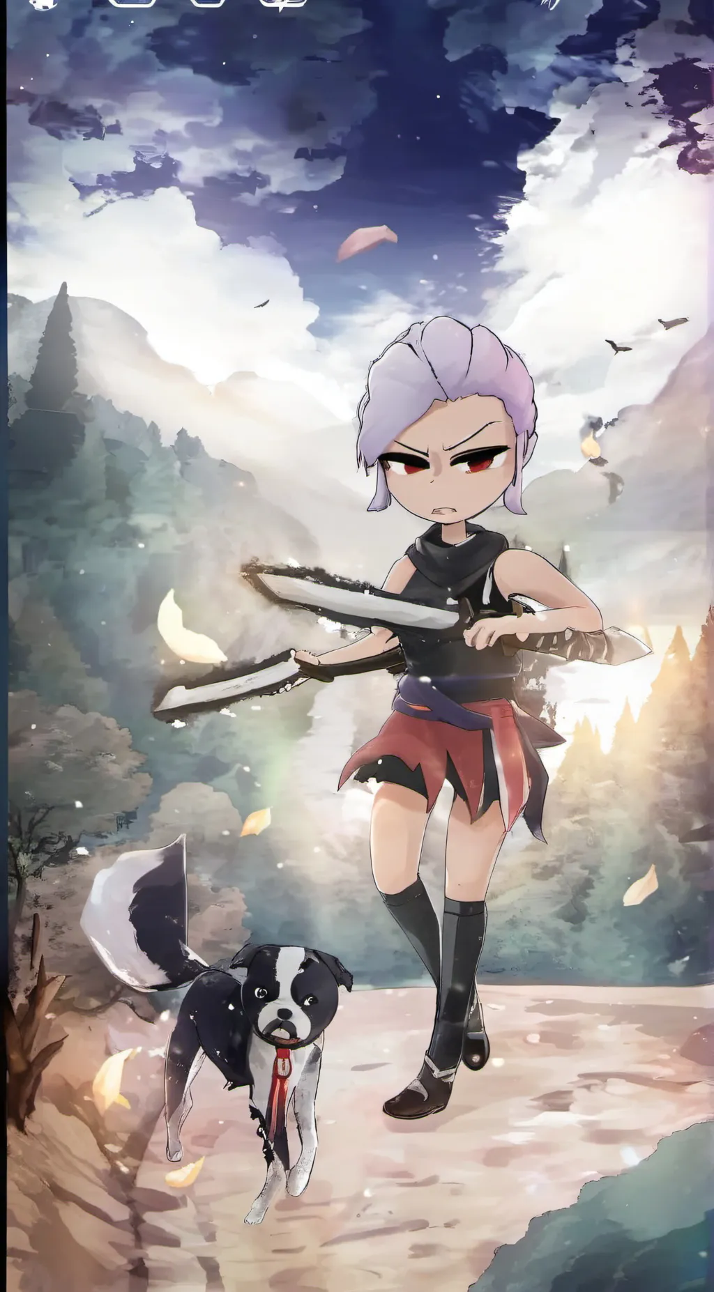 ai character: Aurora  background