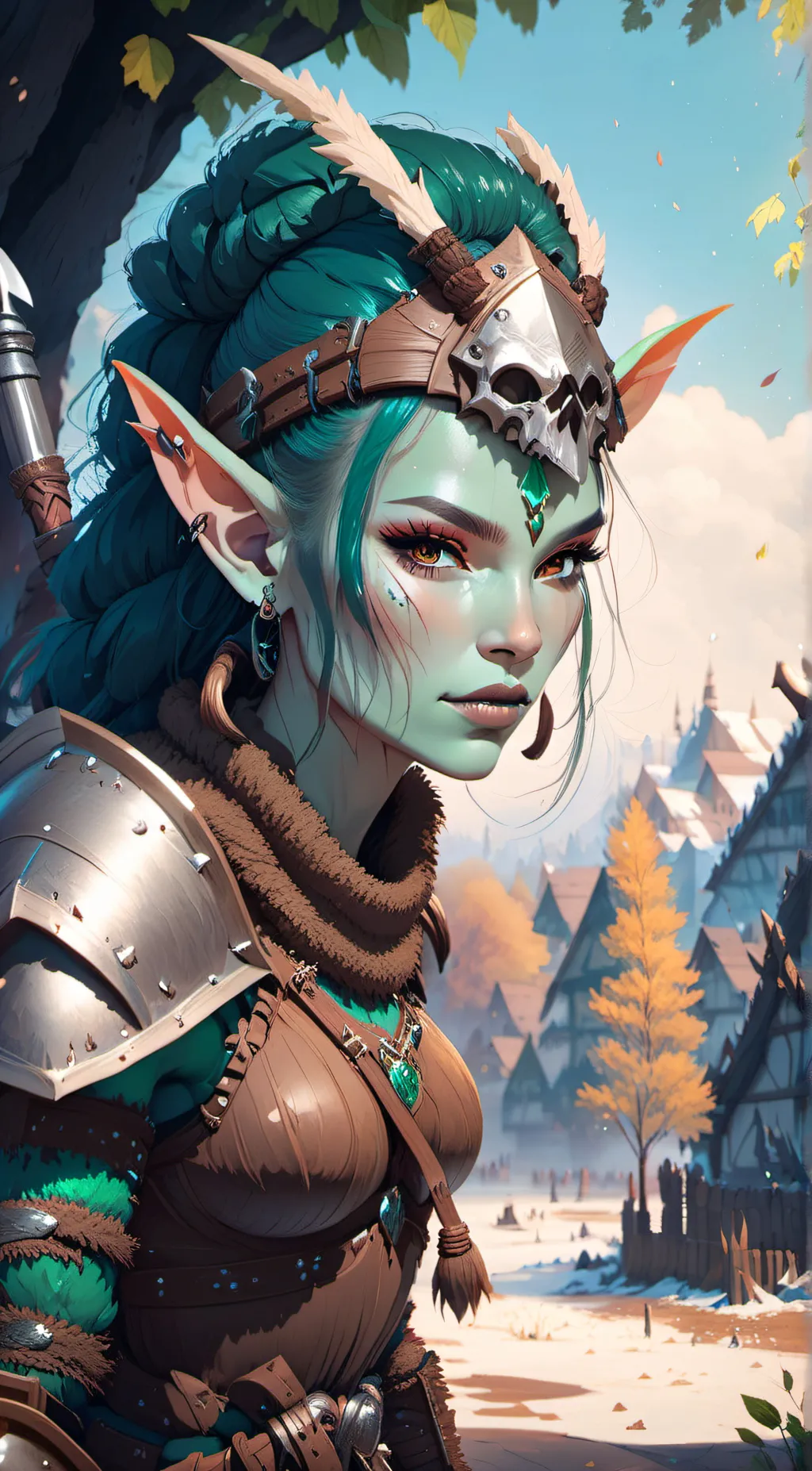 ai character: Zann  background