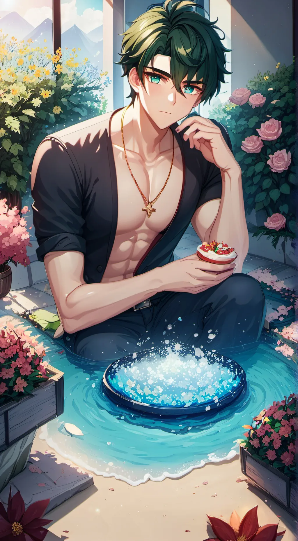 ai character: Leo background