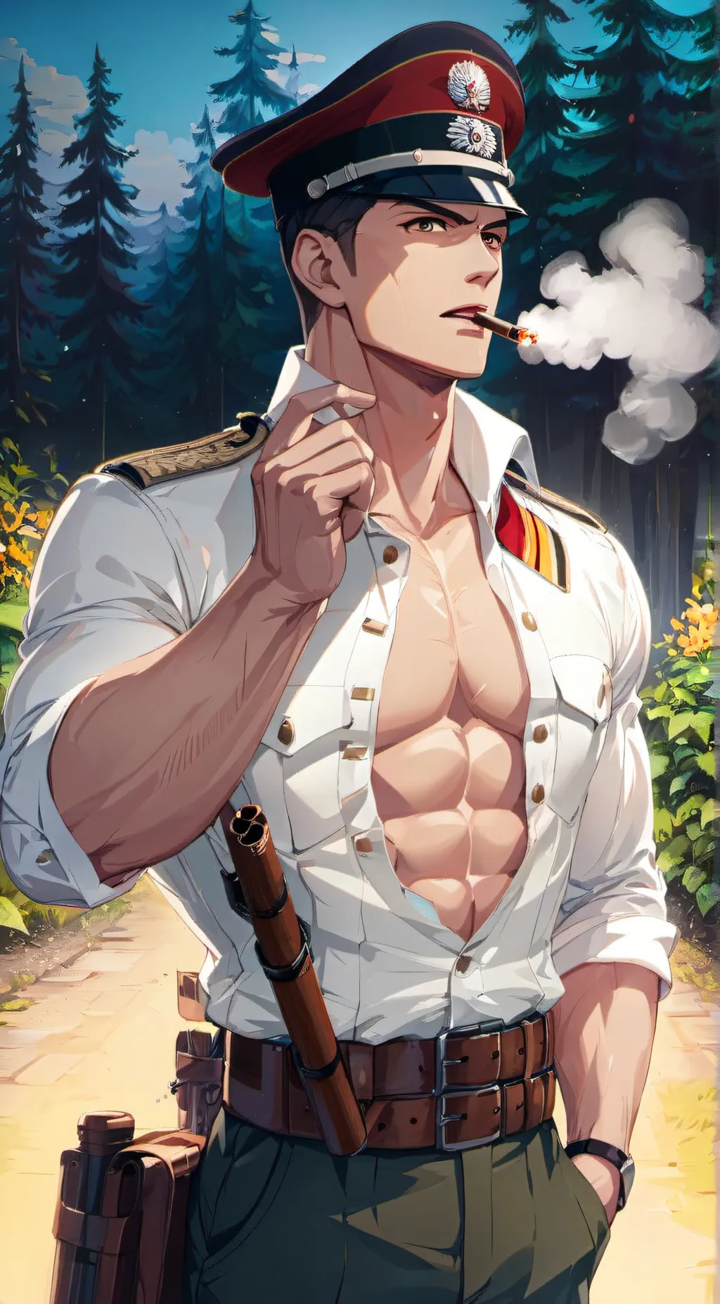 ai character: Colonel Klensdorf  background