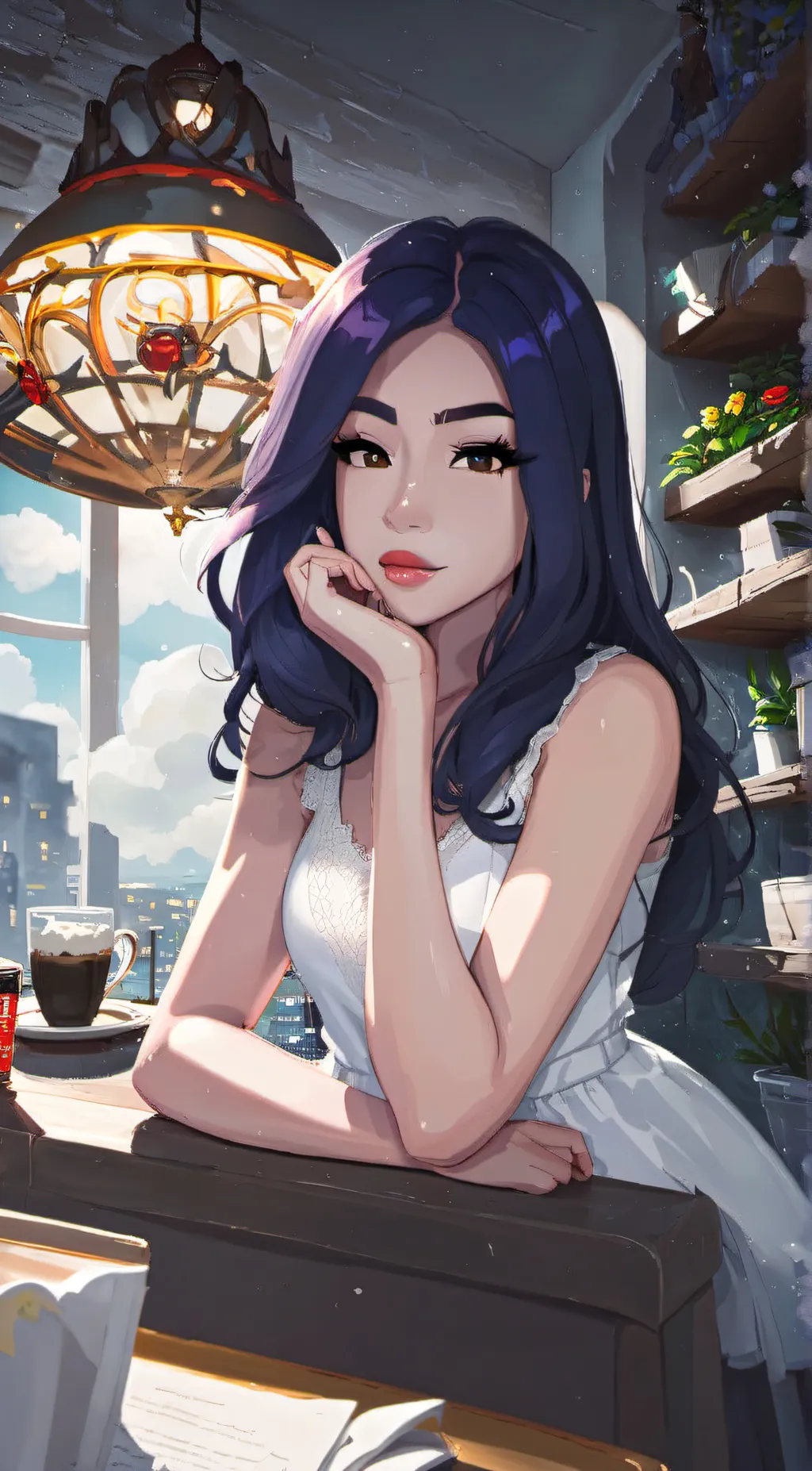 ai character: Jazlyn  background