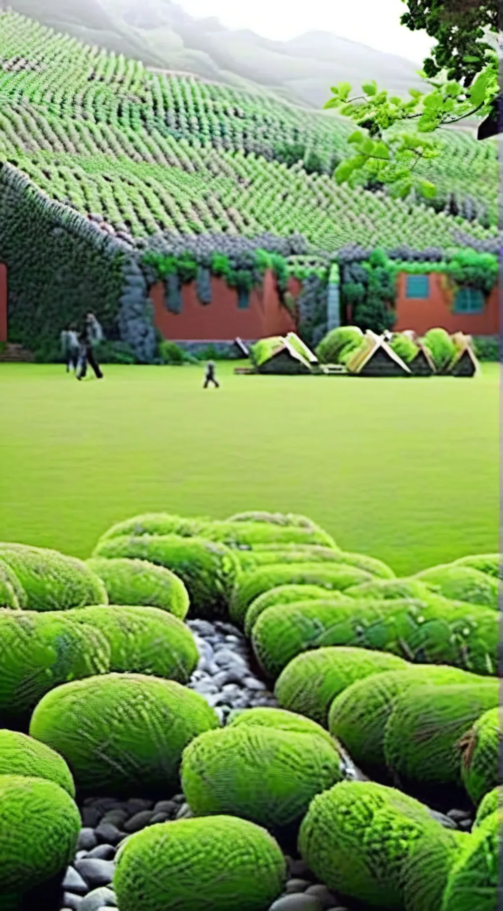 ai character: Group of people background