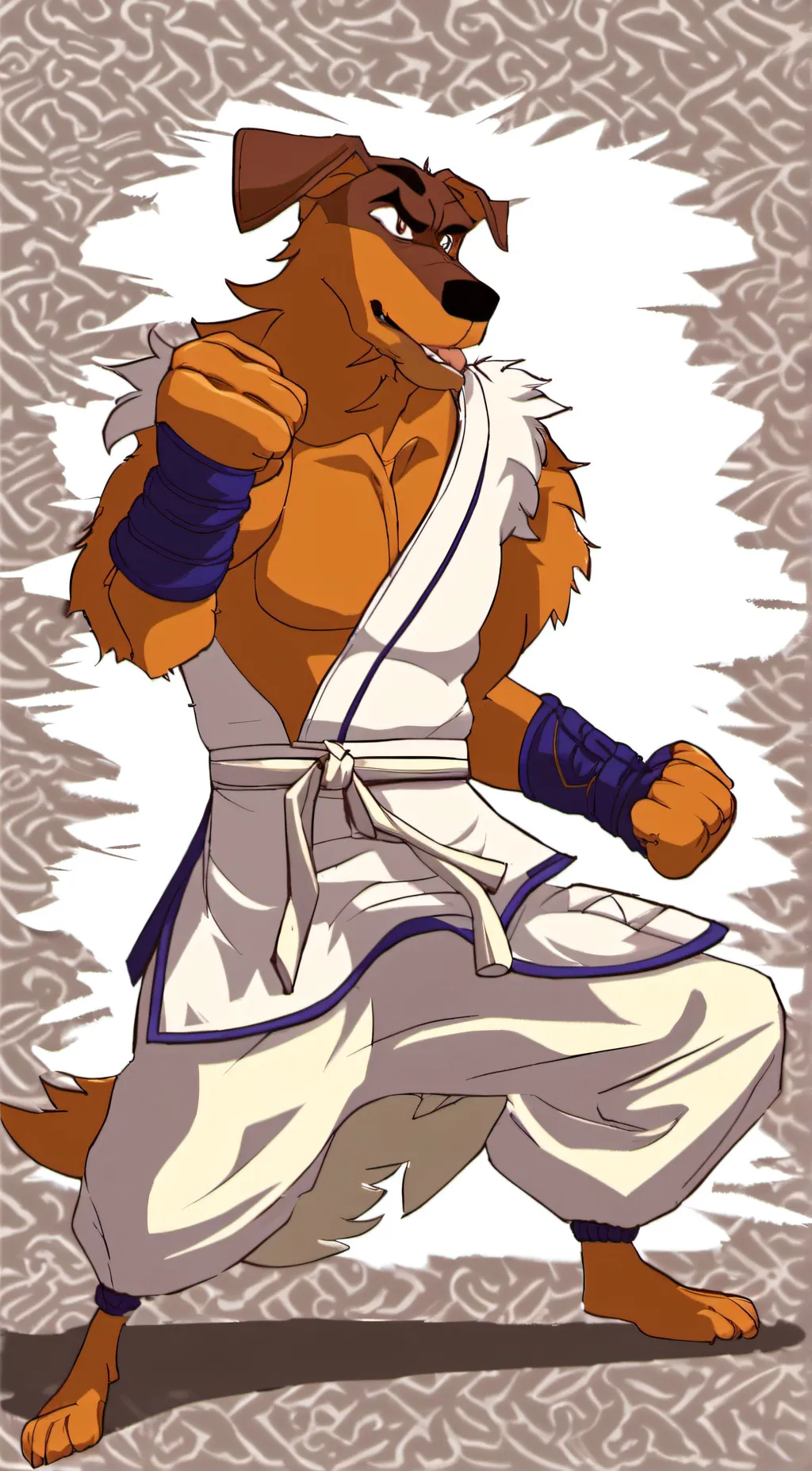 ai character: Hong Kong Phooey  background