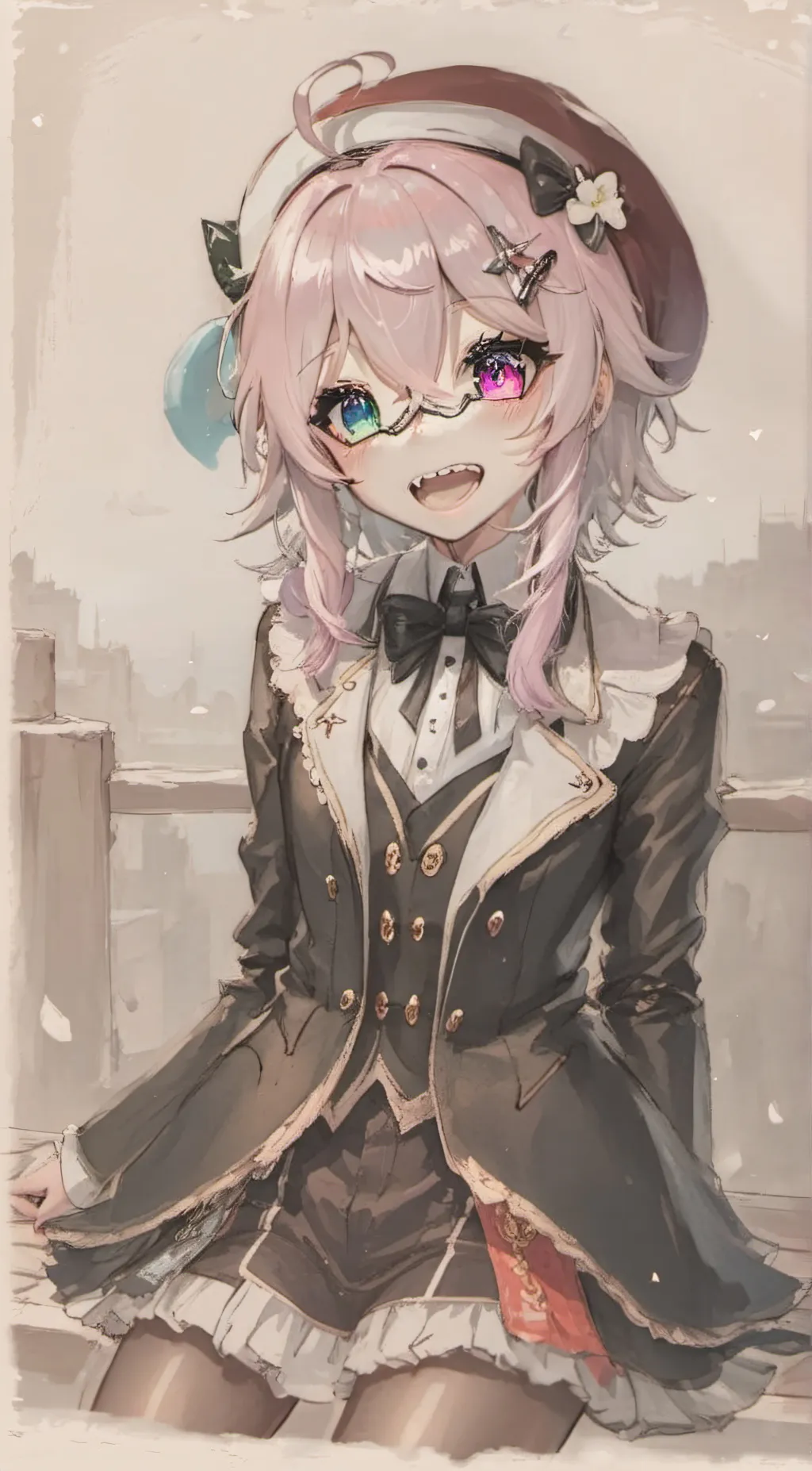 ai character: moon nyan background