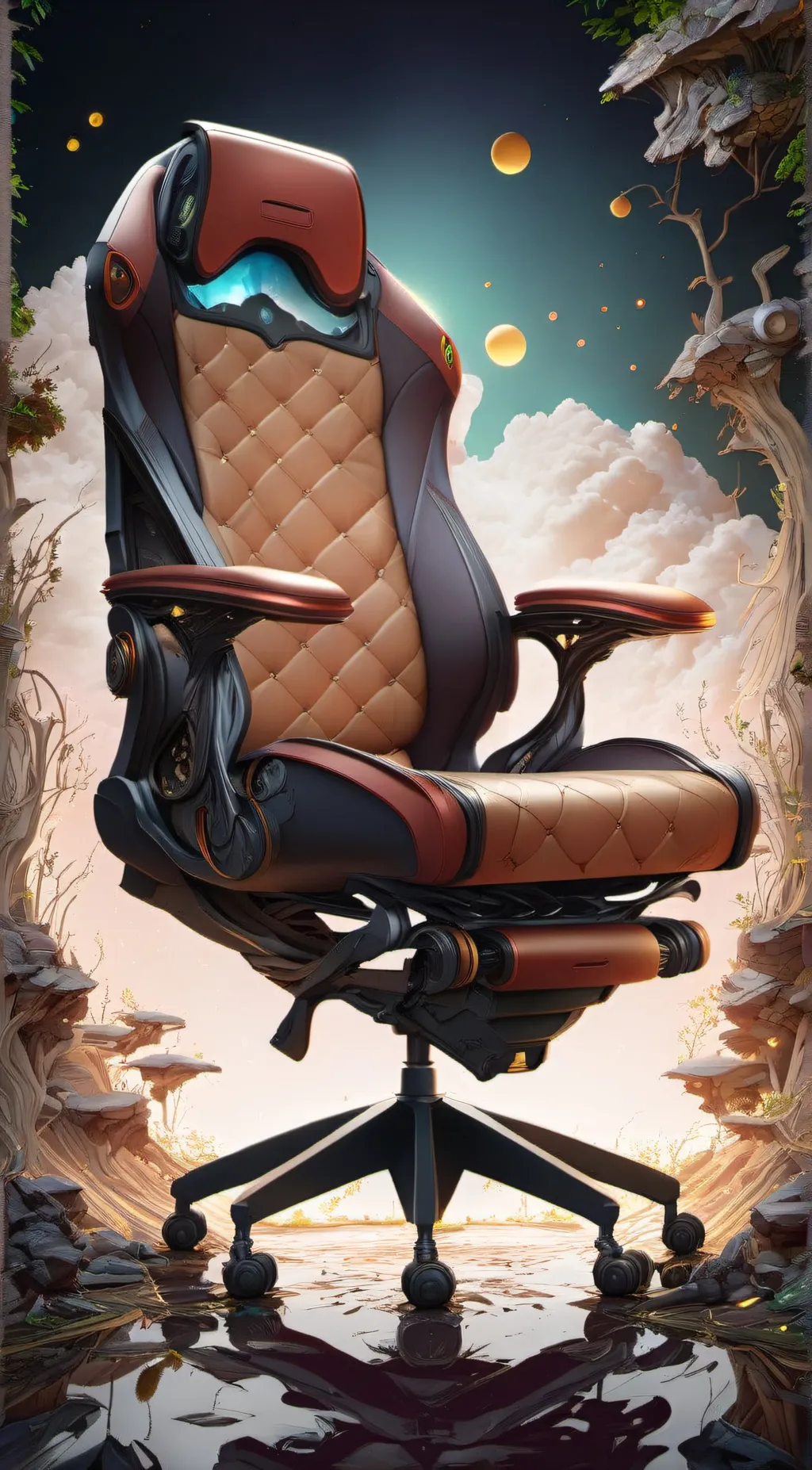 ai character: chair that is cute background