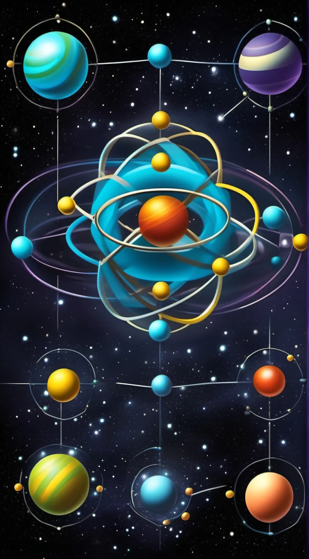 ai character: atom background