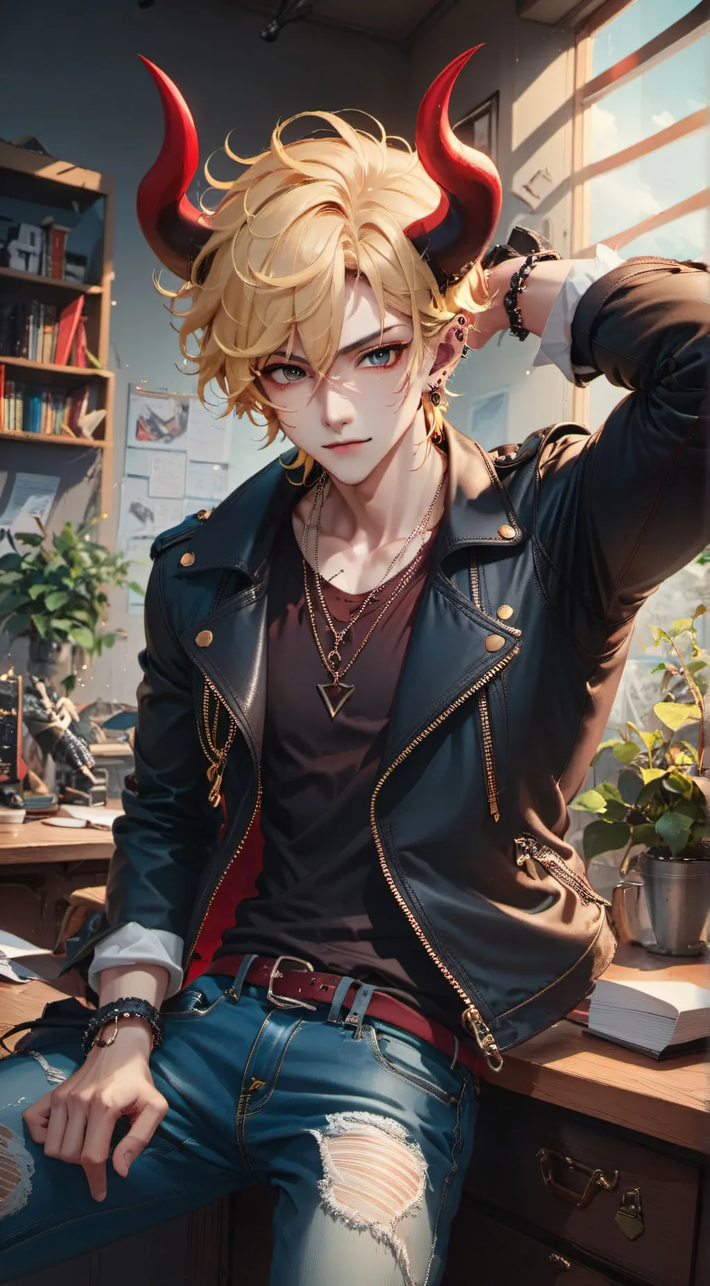 ai character: Harley  background