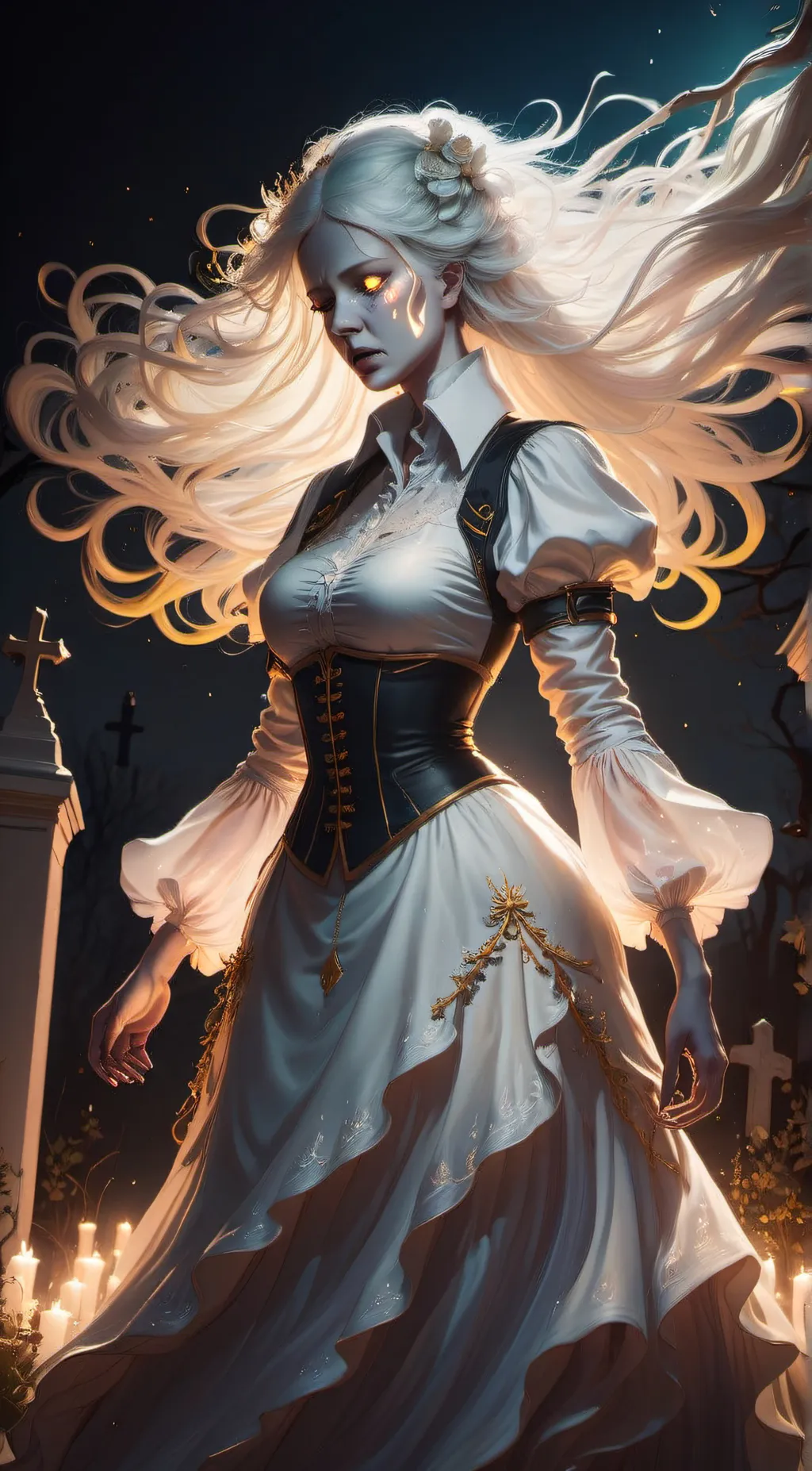 ai character: Lady Blanche background