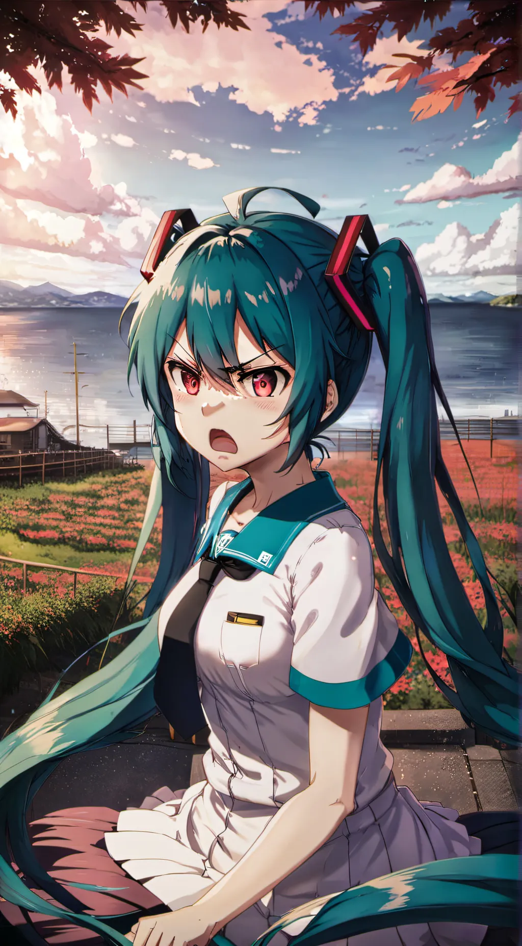 ai character: Look background