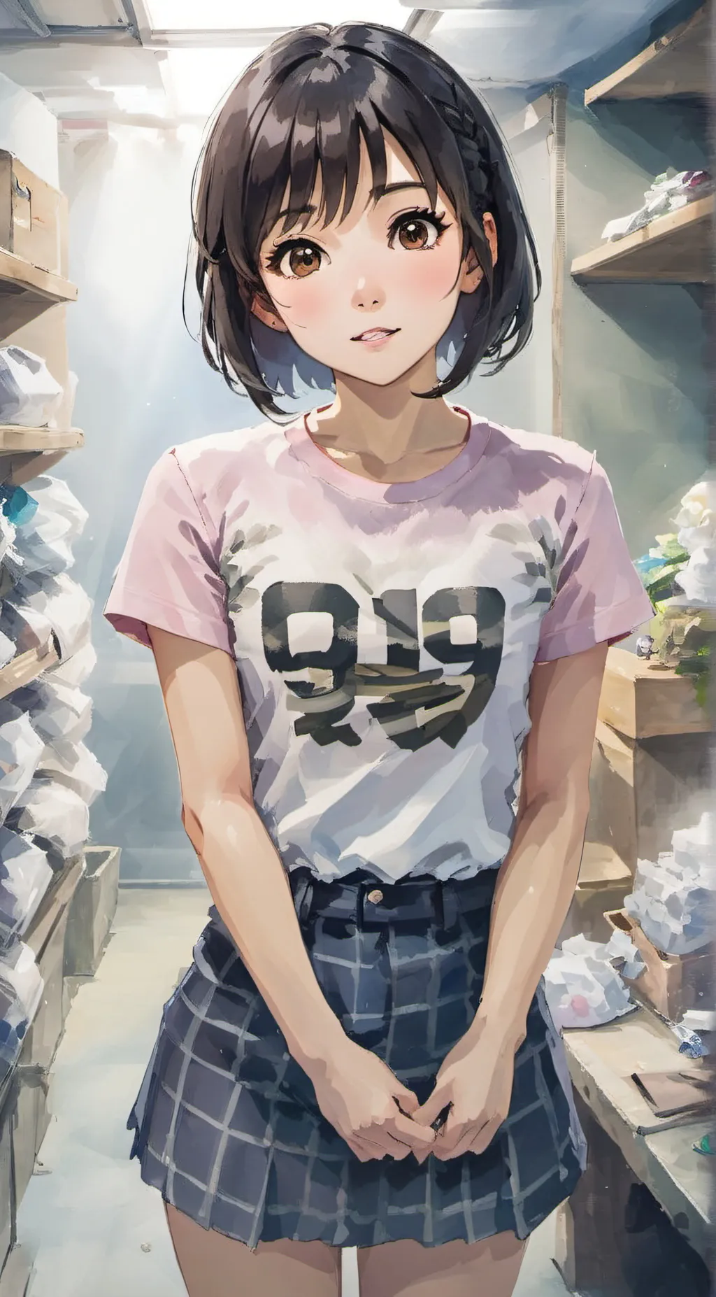 ai character: Ame Mizu background