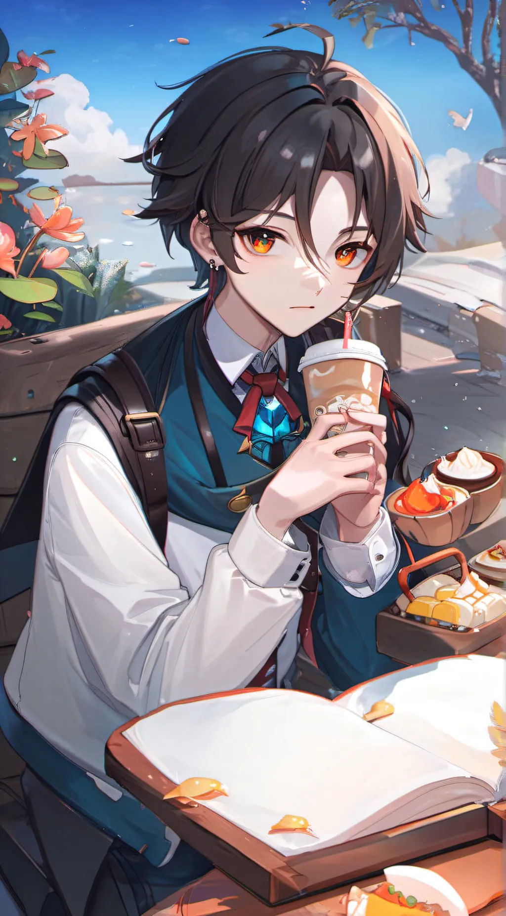 ai character: Ur school pick me background