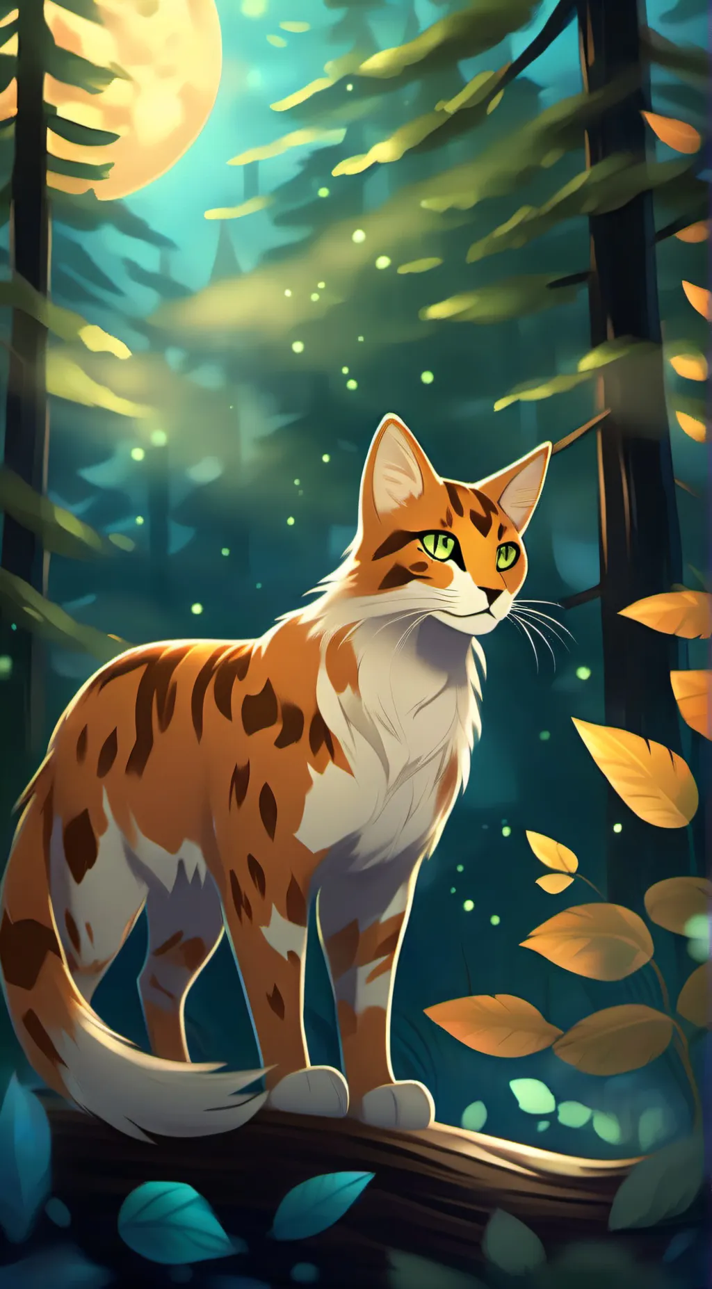 ai character: spottedleaf  background