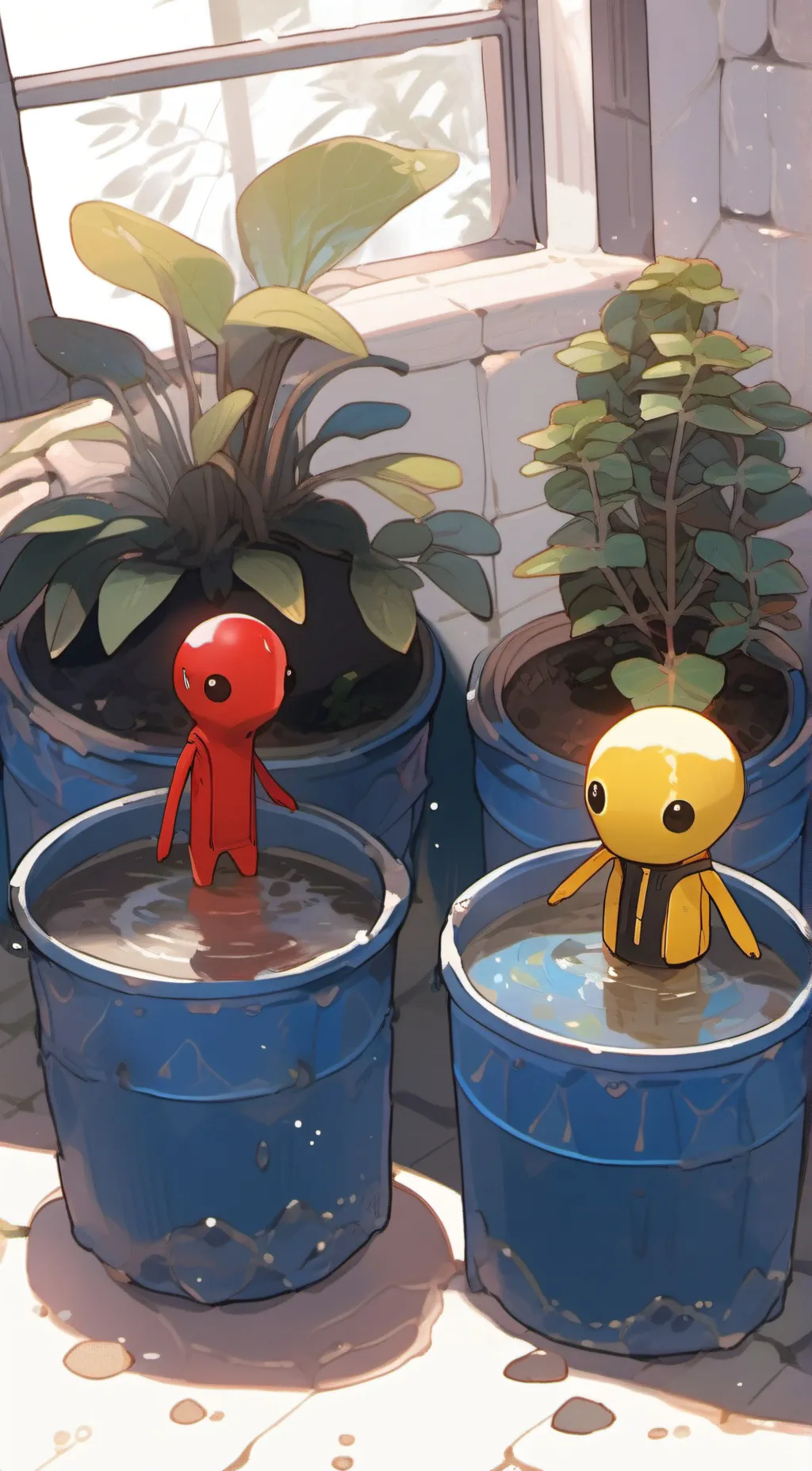 ai character: pikmin background