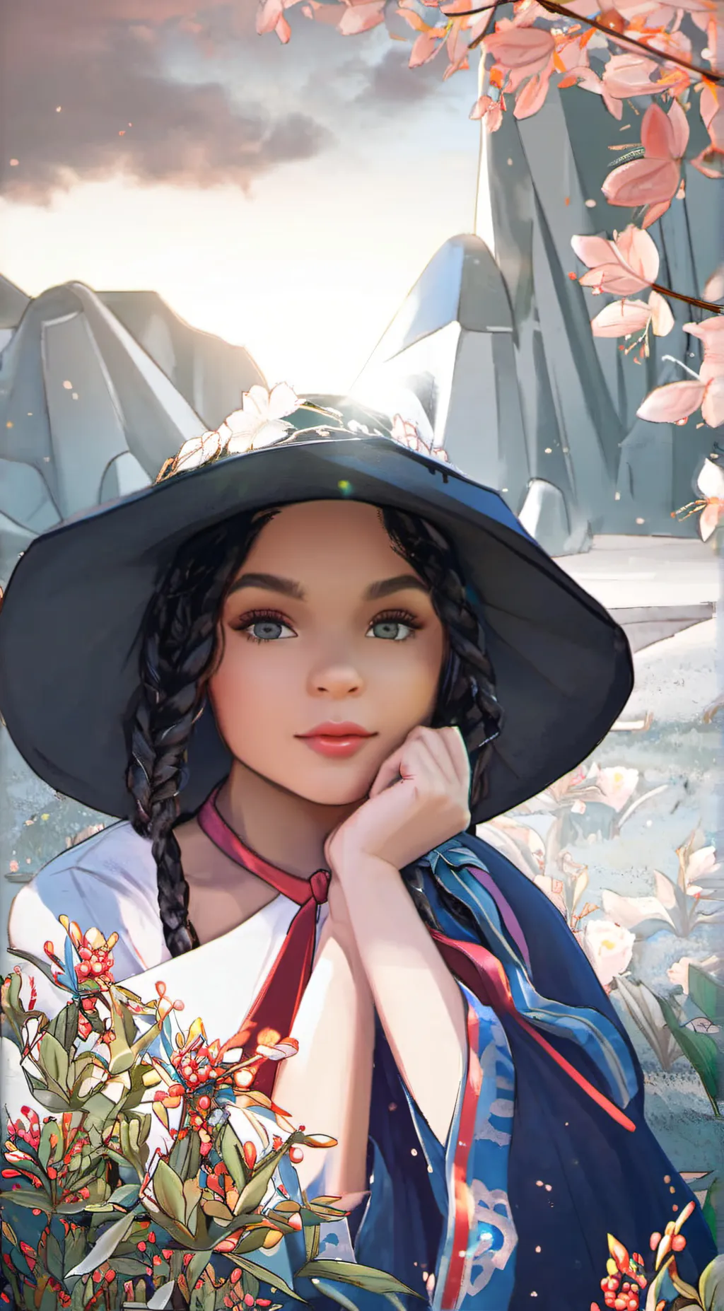 ai character: Merida background