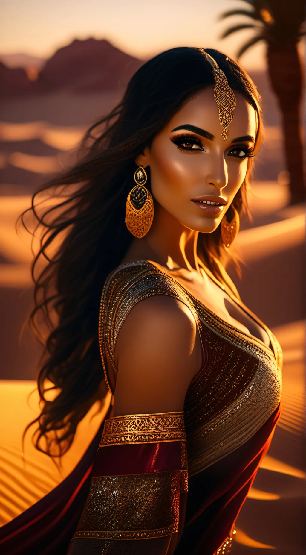 ai character: Sahara background